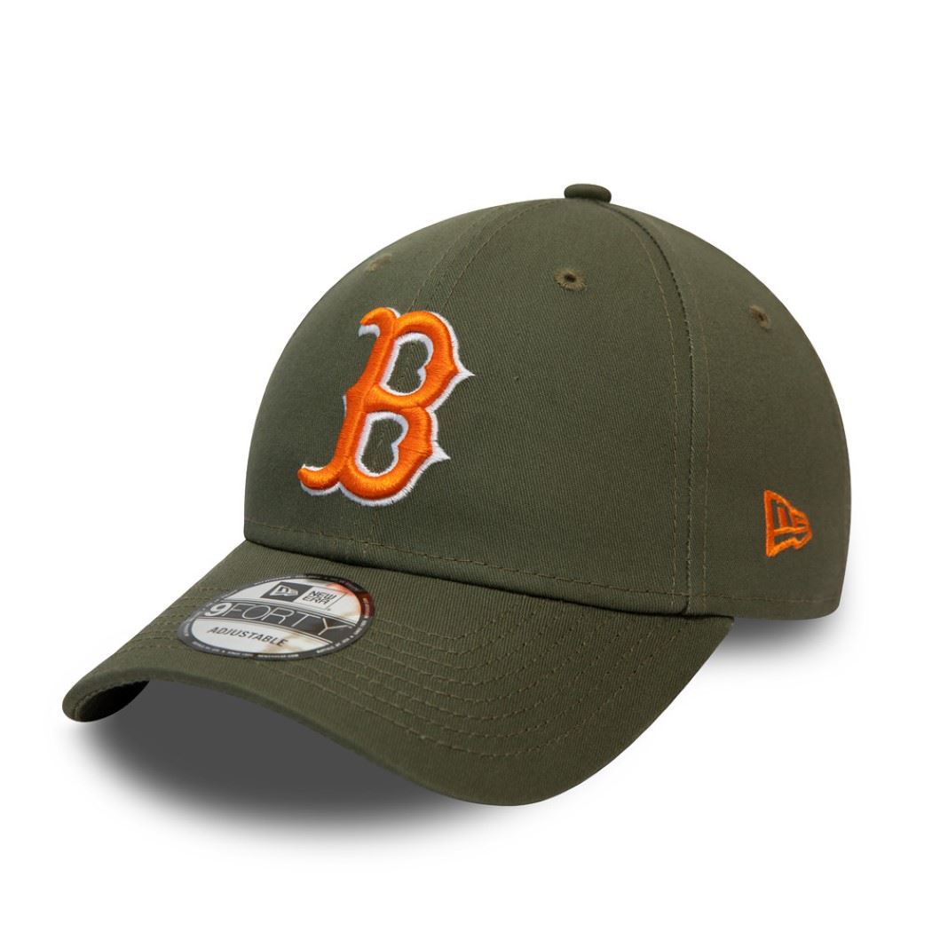 Boston Red Sox MLB League Essential Olive 9Forty Adjustable Cap New Era