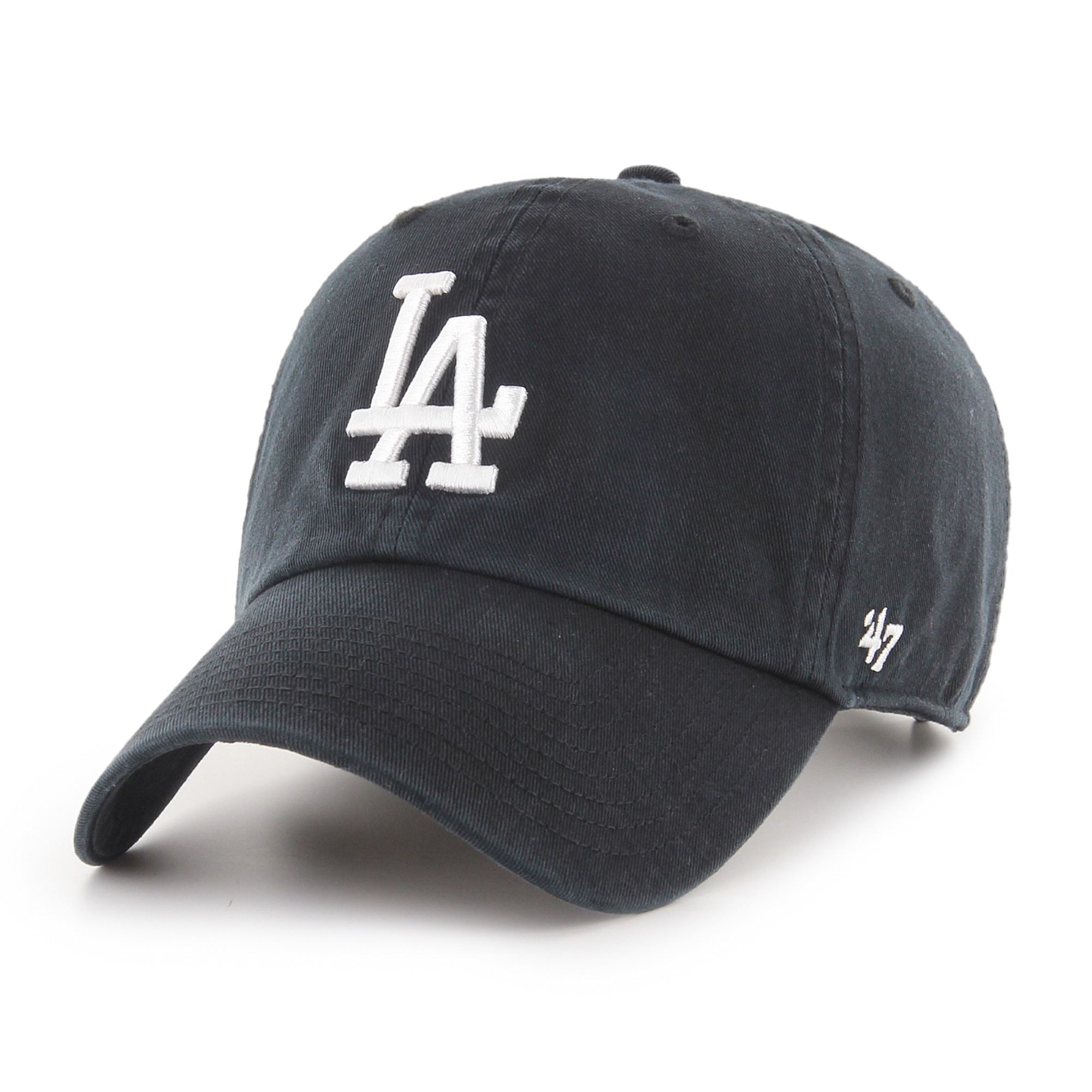 Los Angeles Dodgers Black MLB Clean Up Cap '47