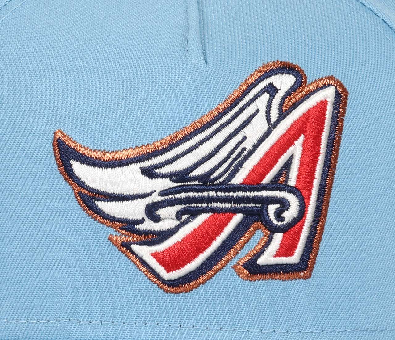 Anaheim Angels MLB Cooperstown Skyblue White 9Forty A-Frame Snapback Cap New Era