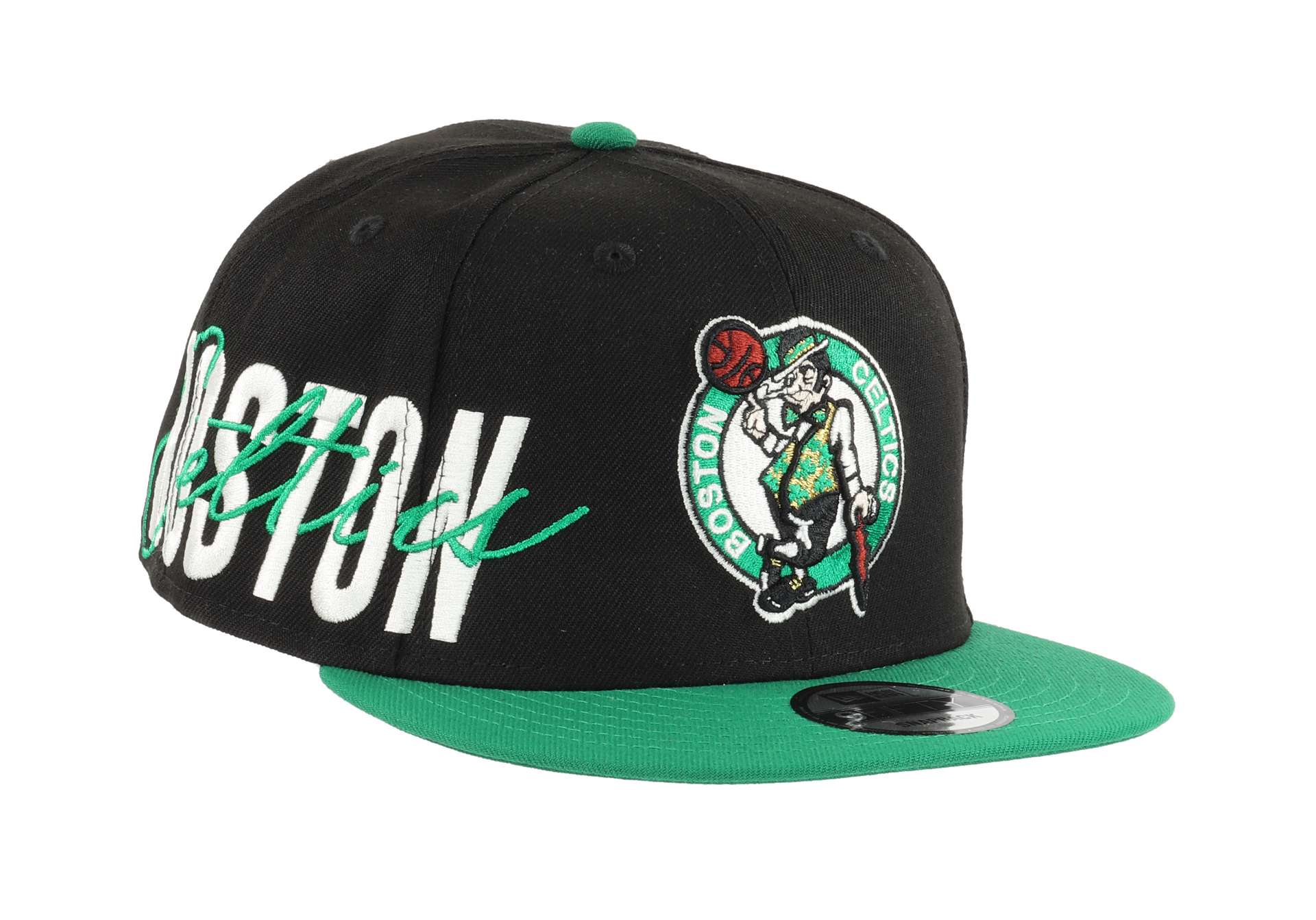 Boston Celtics Sidefont Black / Green 9Fifty Snapback Cap New Era