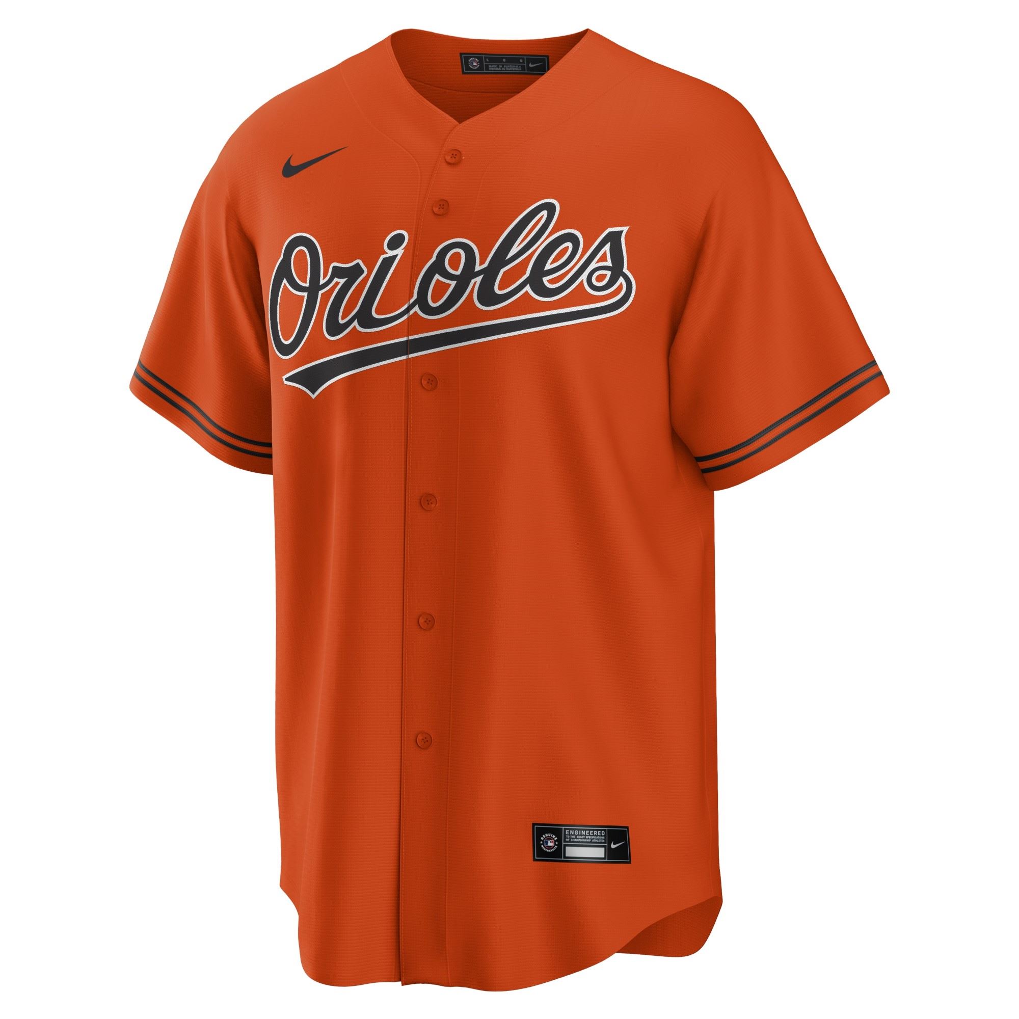 Baltimore Orioles Orange Official MLB Replica Alternate Jersey Nike