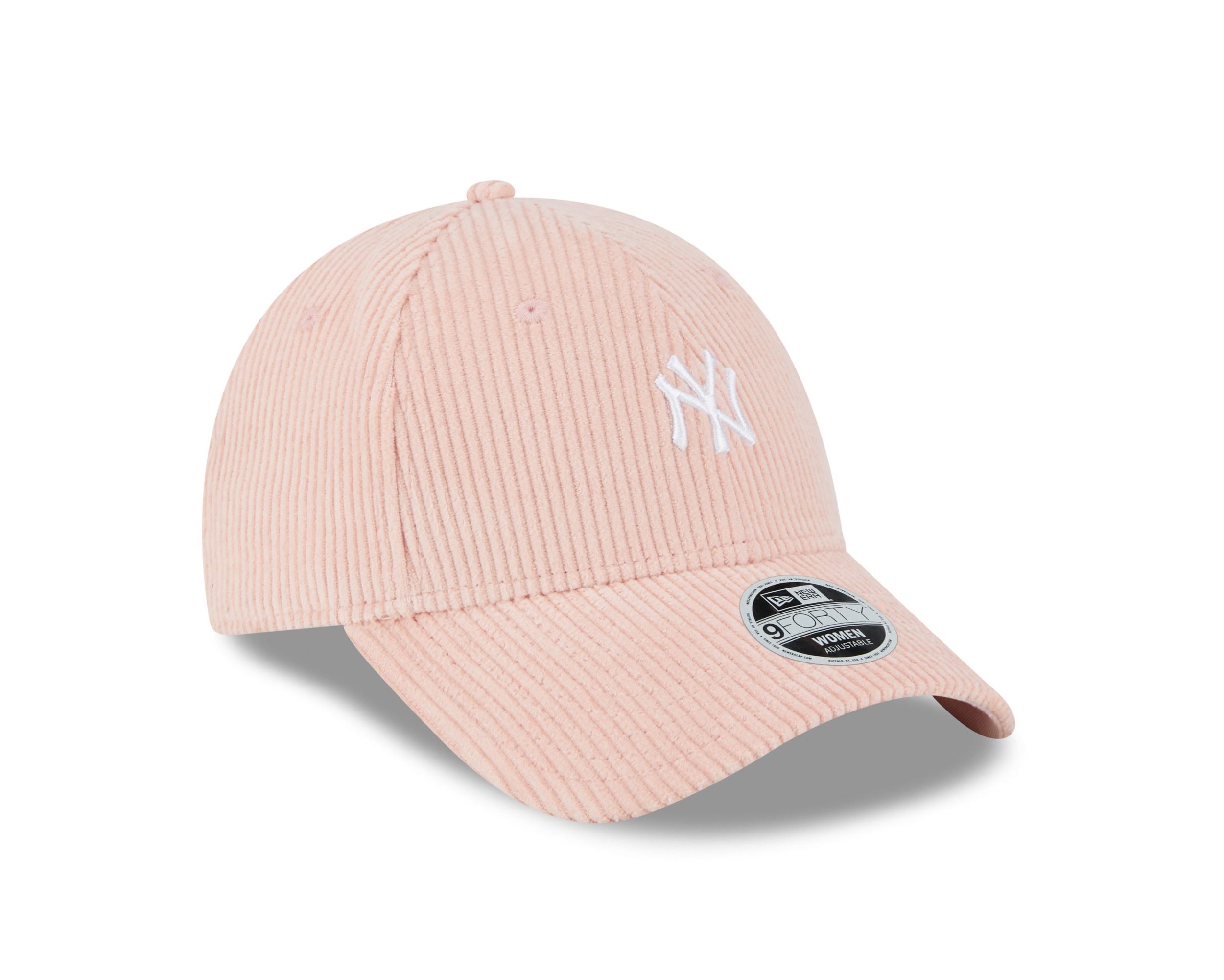 New York Yankees MLB Cord Pink 9Forty Adjustable Women Cap New Era