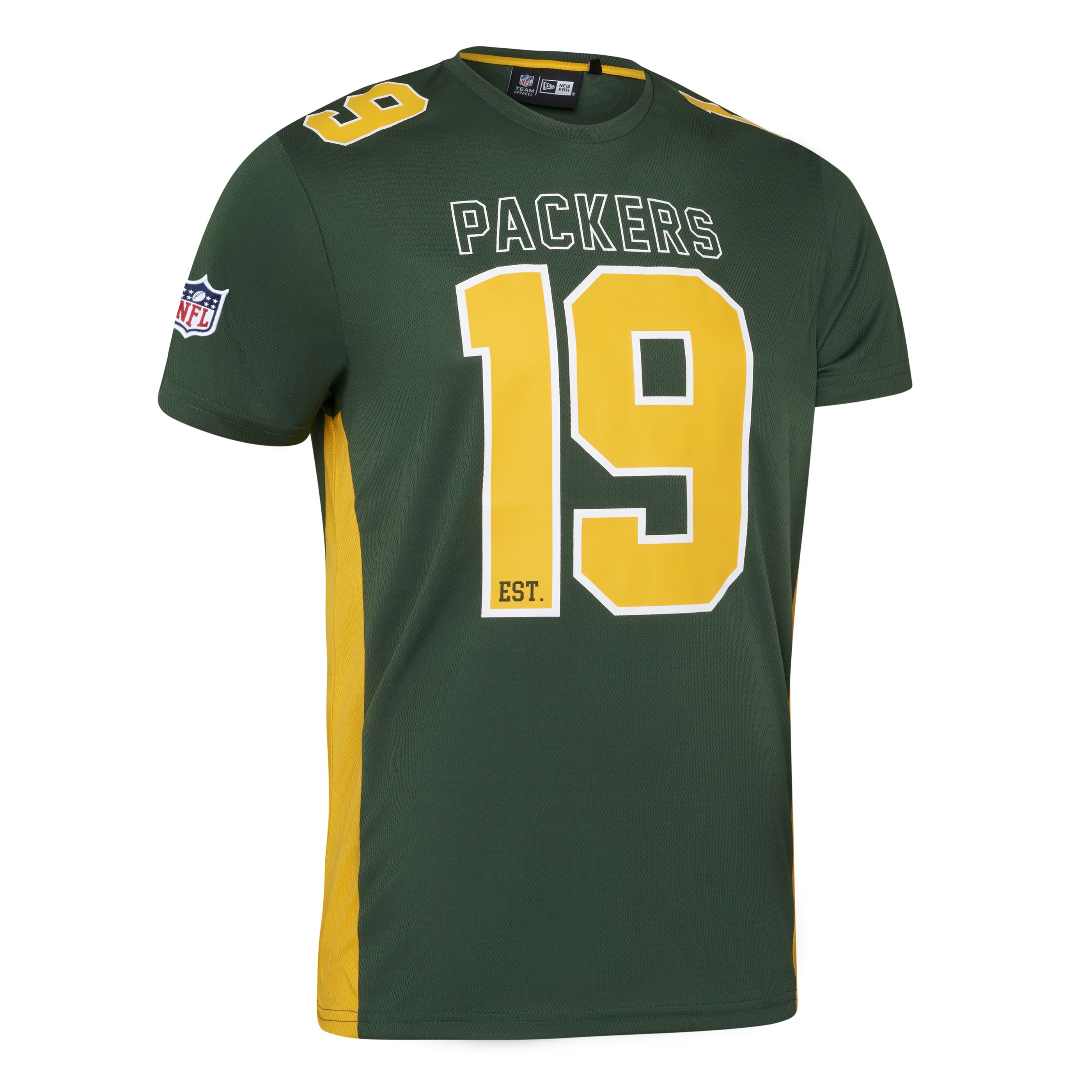 Green Bay Packers NFL Established Number Mesh Tee Green T-Shirt New Era