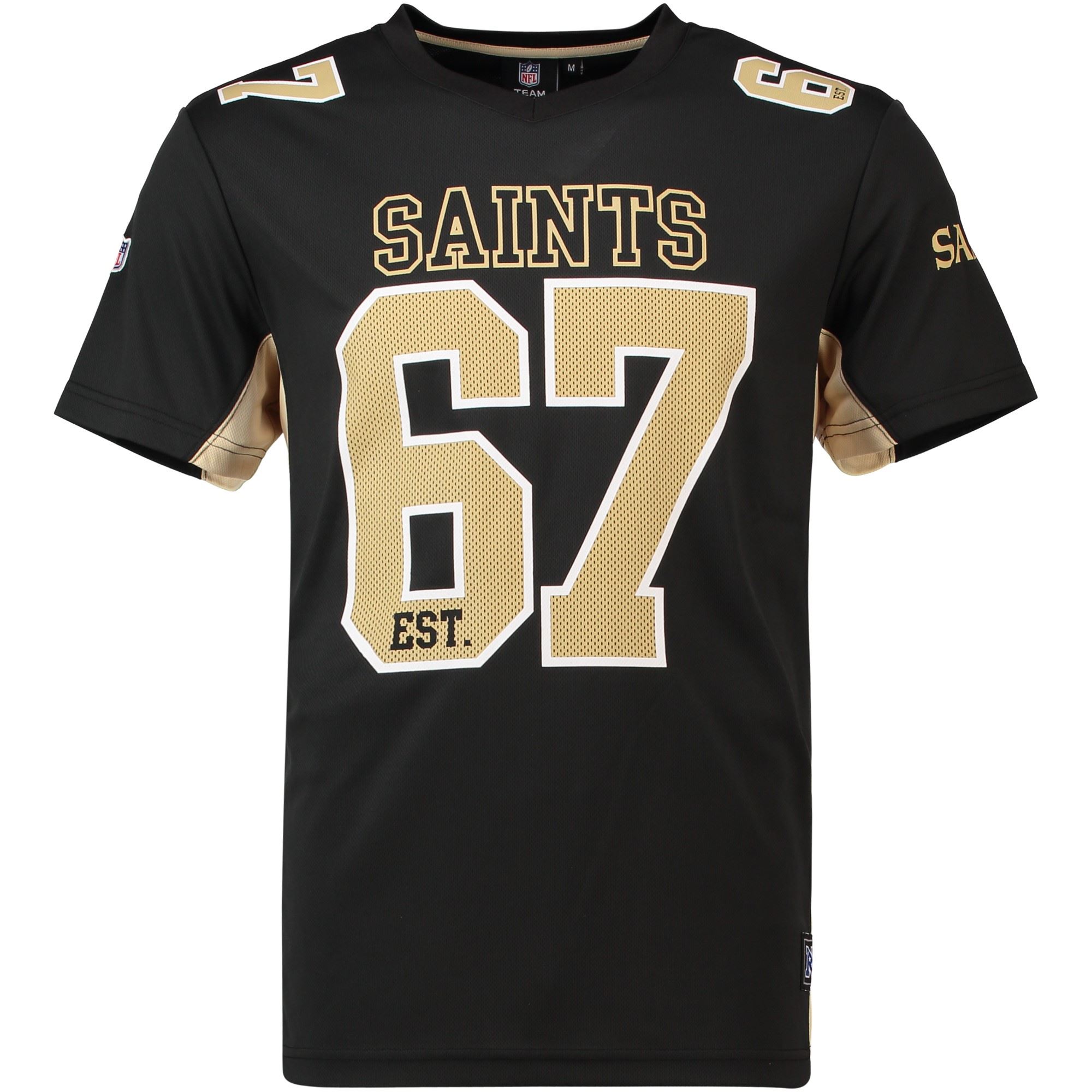 New Orleans Saints NFL Players Poly Mesh Black T-Shirt Fanatics