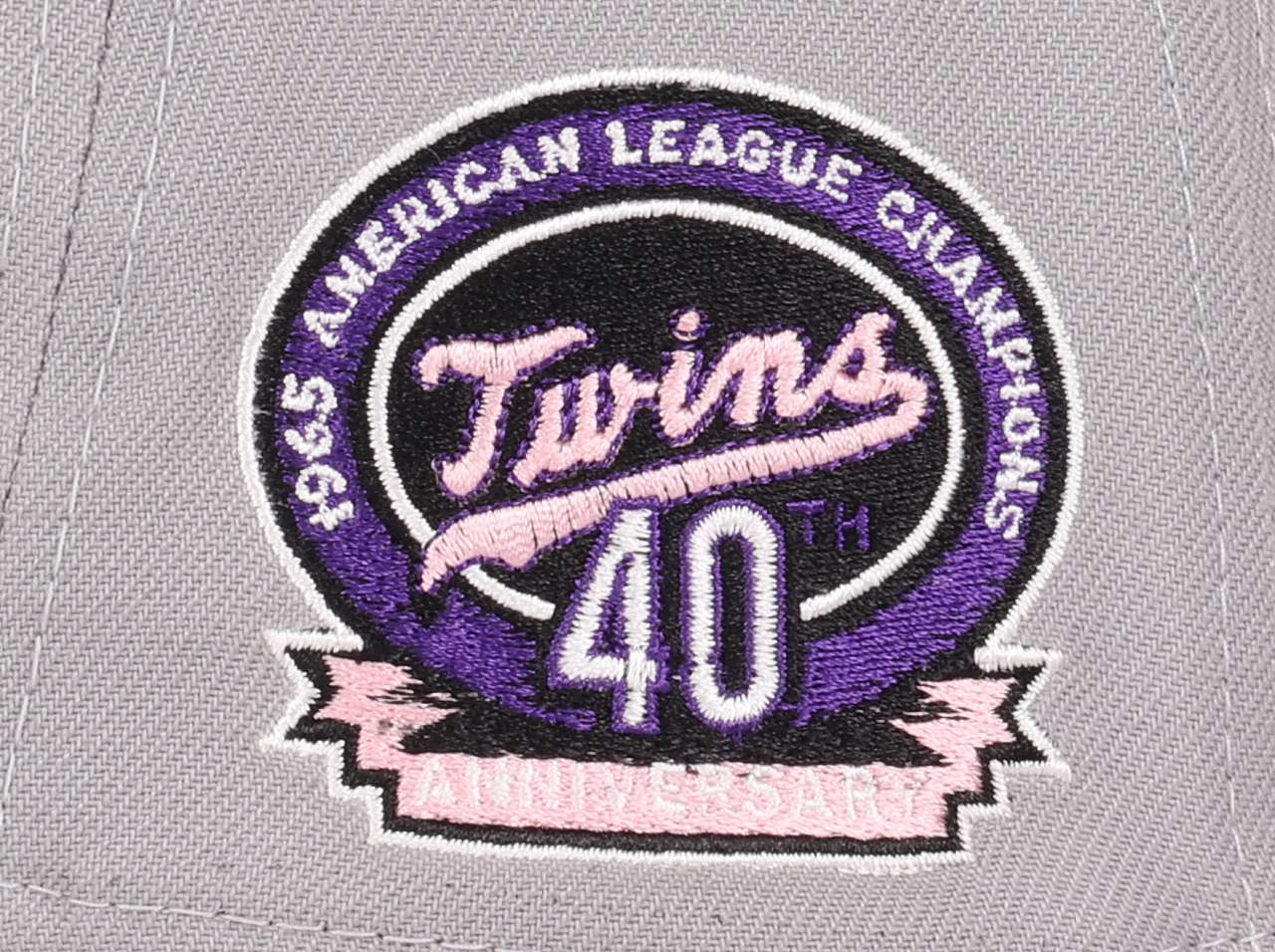 Minnesota Twins  MLB  40th Anniversary Sidepatch Gray Black 9Forty A-Frame Adjustable Cap New Era