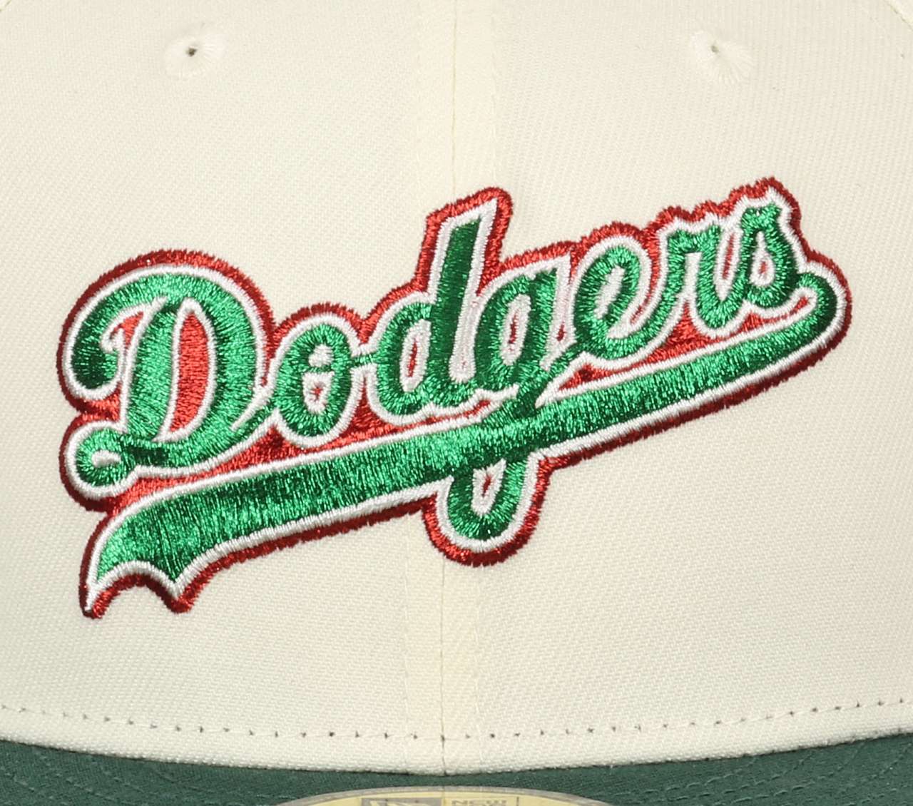 Los Angeles Dodgers MLB Two Tone Cooperstown Chrome Dark Green 59Fifty Basecap New Era