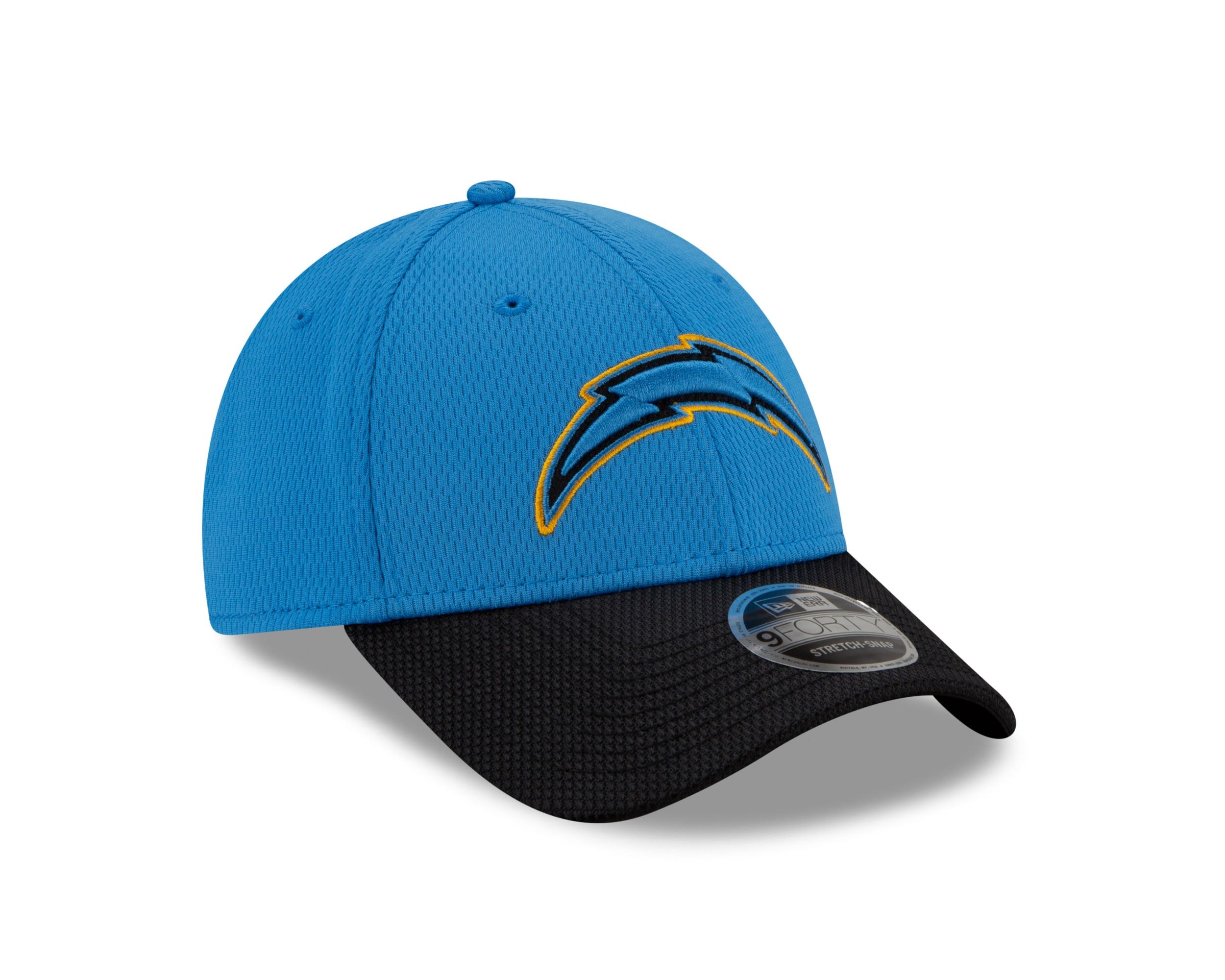 Los Angeles Chargers NFL 2021 Sideline Road Turquoise 9Forty Stretch Snap Cap New Era