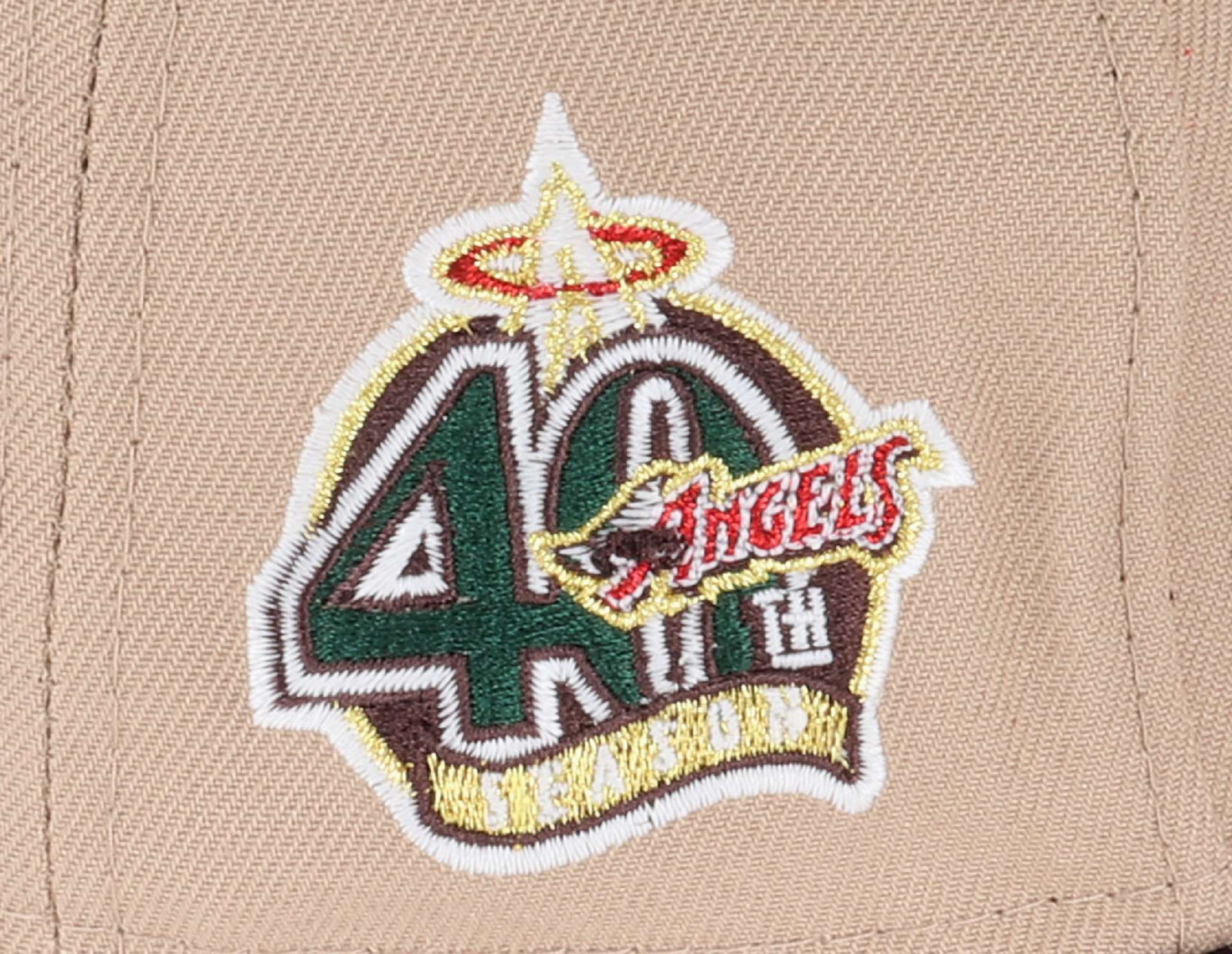 Anaheim Angels MLB Sidepatch 40th Anniversary Two-Tone Camel 59Fifty Basecap New Era
