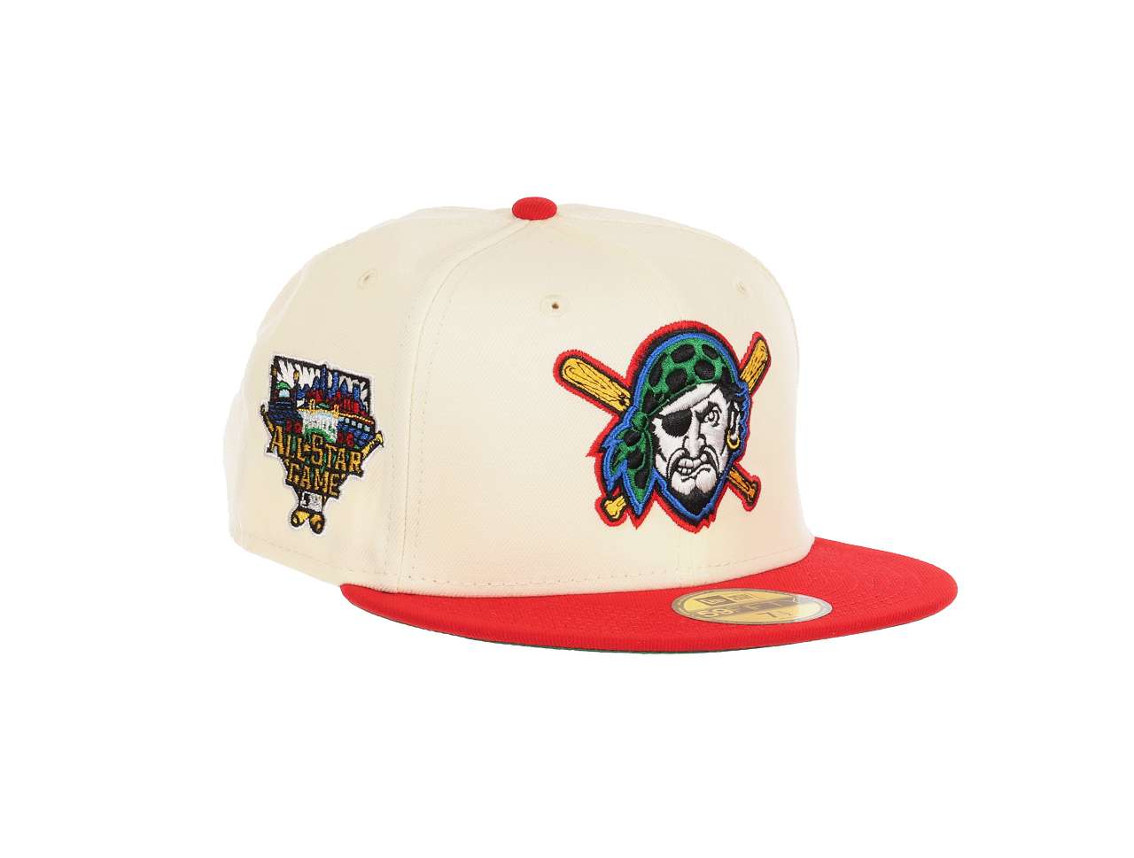 Pittsburgh Pirates MLB All Star Game 2006 Sidepatch Chrome White Red 59Fifty Basecap New Era