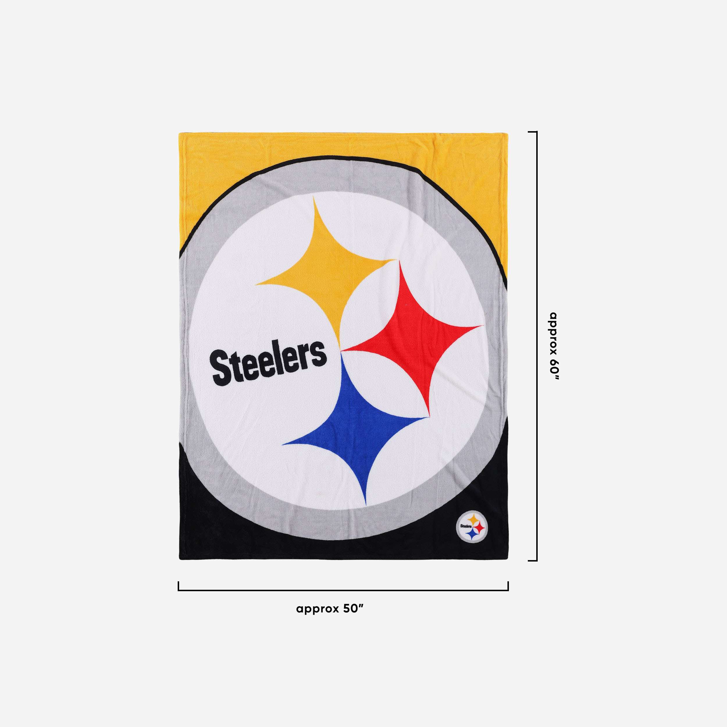Pittsburgh Steelers NFL Supreme Slumber Plush Throw Decke Foco