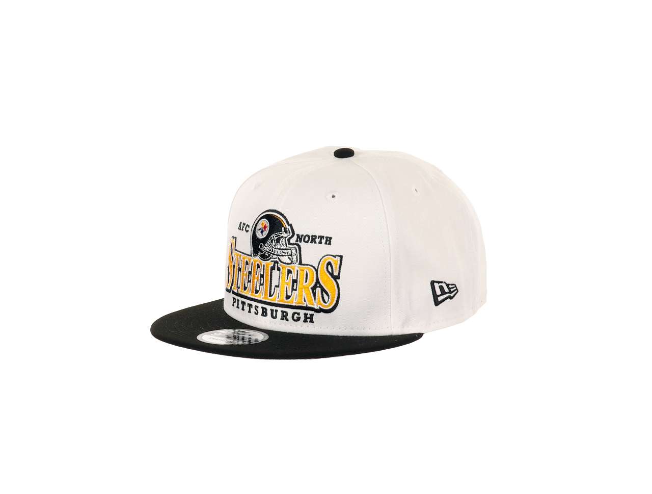 Pittsburgh Steelers NFL Helmet Teamcolour White Black 9Fifty Snapback Cap New Era