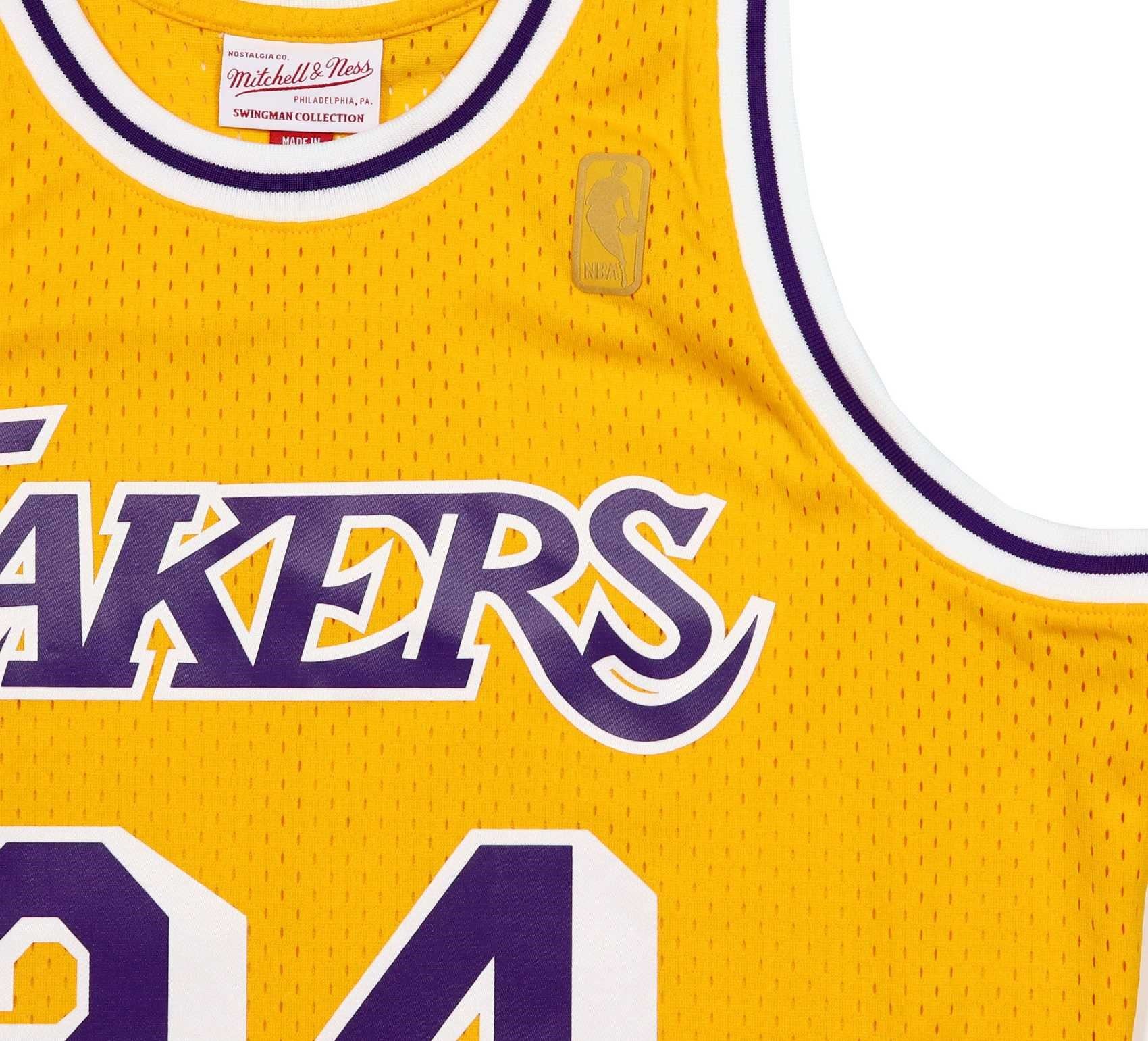 Shaquille O'Neal #34 Los Angeles Lakers NBA Kids Swingman Home Jersey Mitchell & Ness