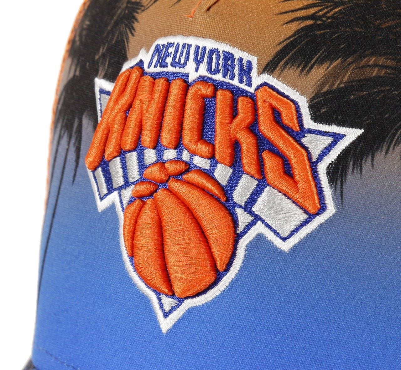 New York Knicks NBA Palm A-Frame Trucker Cap New Era