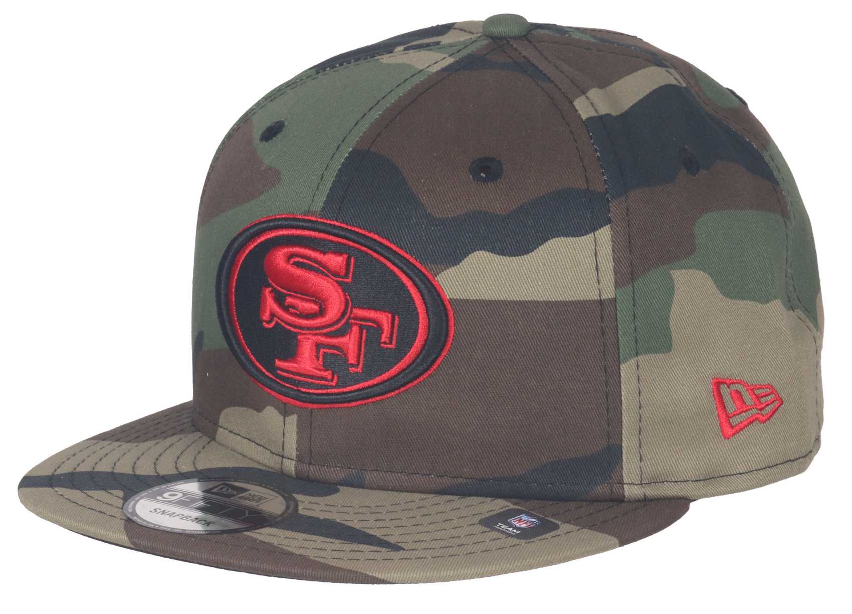 San Francsico 49ers Camouflage Base Green 9Fifty Snapback Cap New Era