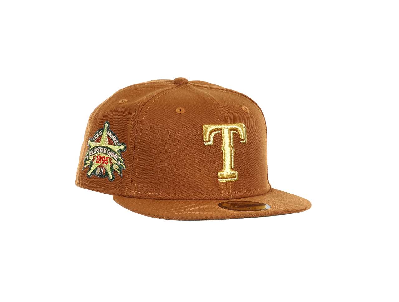 Texas Rangers MLB 1995 All-Star Game Sidepatch Brown 59Fifty Basecap New Era