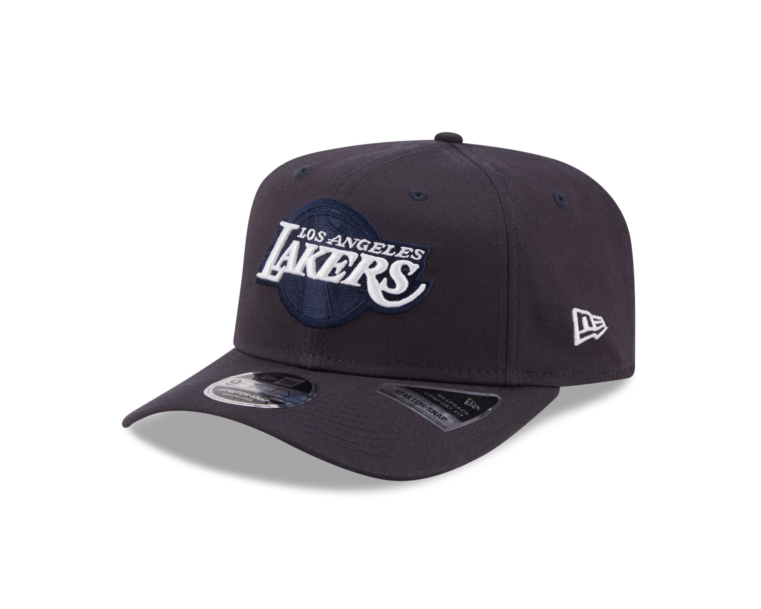 Los Angeles Lakers NBA League Essential Navy 9Fifty Stretch-Snap Cap New Era