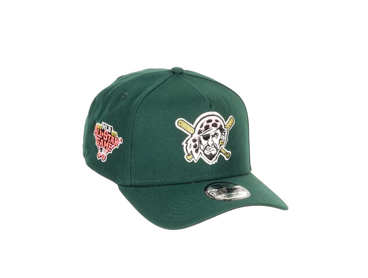 Pittsburgh Pirates MLB All-Star Game 2006 Sidepatch Cooperstown Dark Green 9Forty A-Frame Snapback Cap New Era