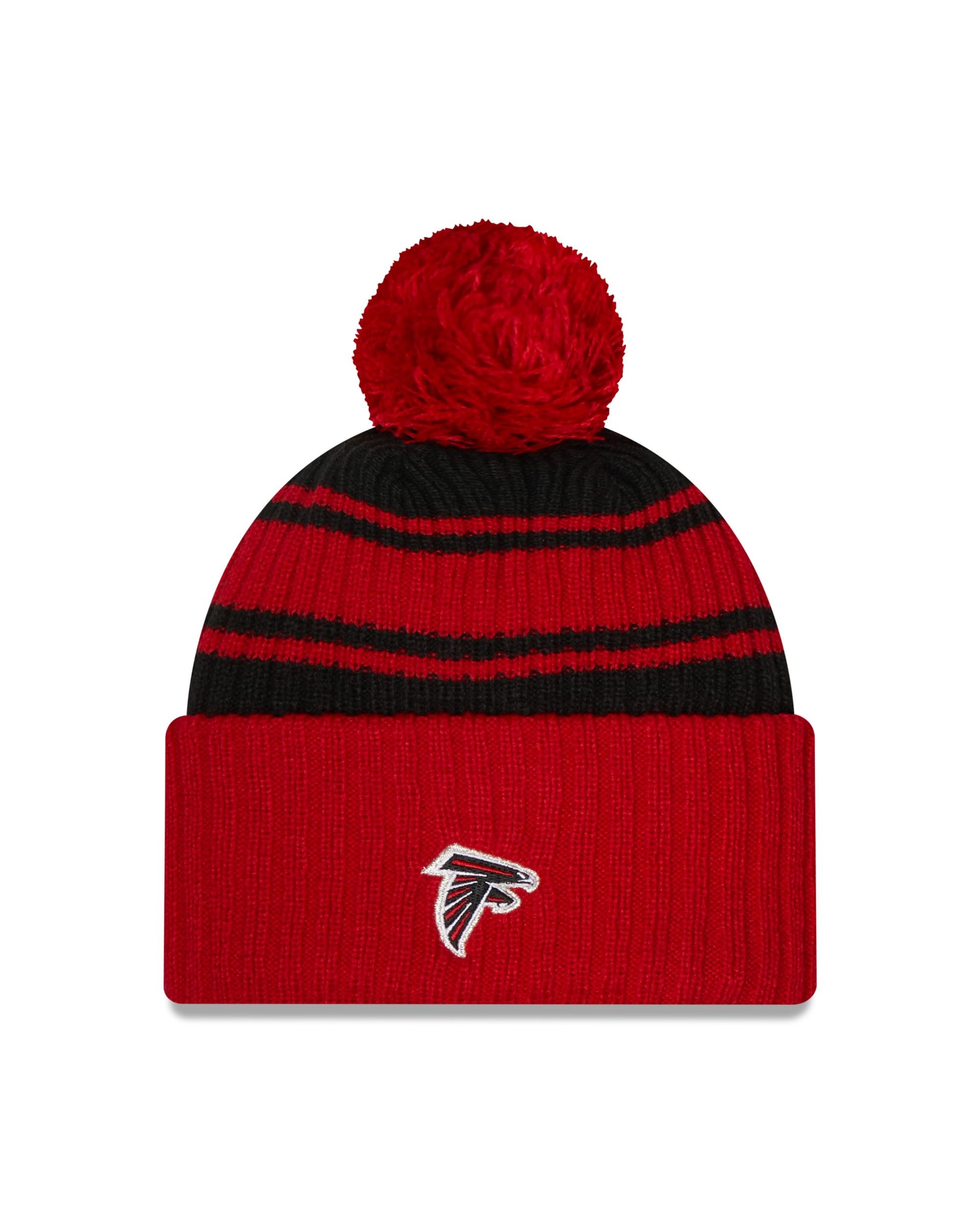 Atlanta Falcons NFL 2022 Sideline Sport Knit Red Black Beanie New Era