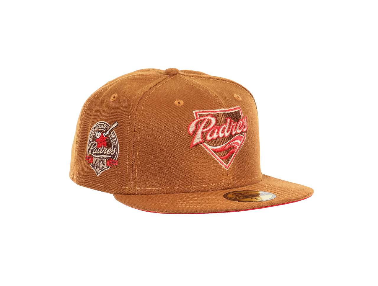 San Diego Padres MLB 40th Anniversary Sidepatch Toasted Peanut 59Fifty Basecap New Era