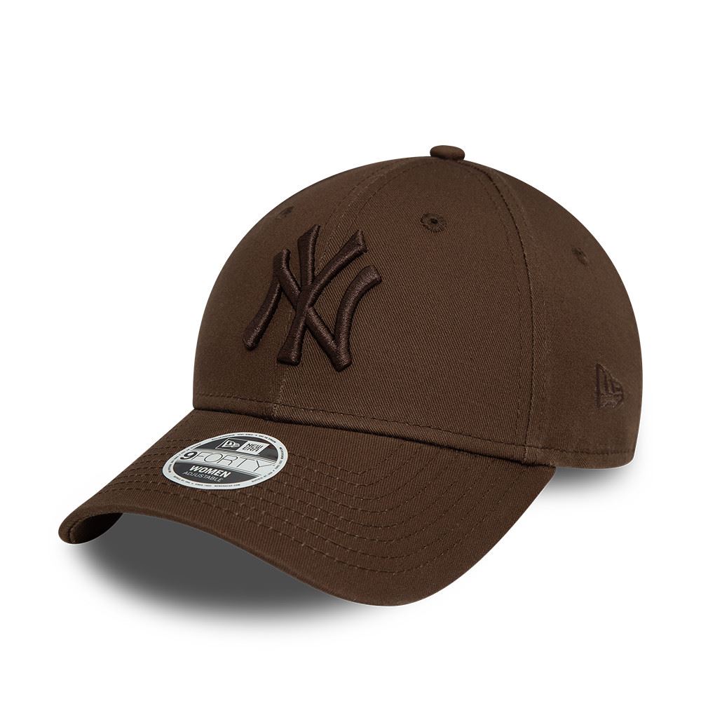 New York Yankees MLB League Essential Tonal Braun 9Forty Verstellbare Damen Cap New Era