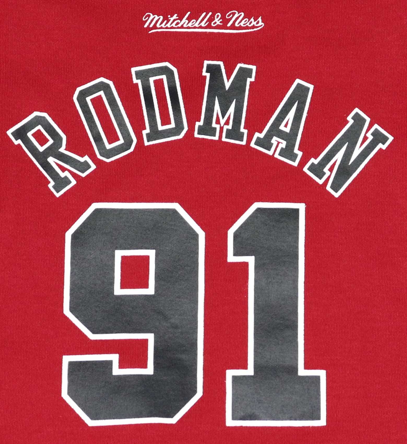 Dennis Rodman #91 Chicago Bulls NBA Retro Name and Number Bodysuit Mitchell & Ness