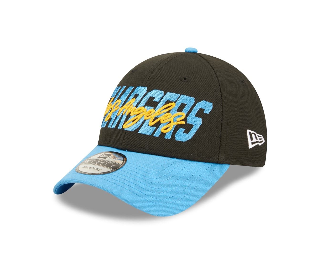 Los Angeles Chargers 2022 NFL Draft Black Turquoise 9Forty Snapback Cap New Era