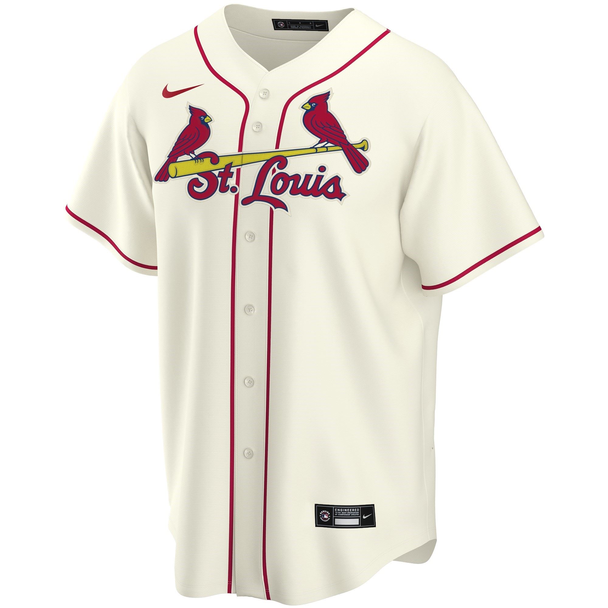 St. Louis Cardinals Official MLB Replica Alternate Jersey Cream Nike