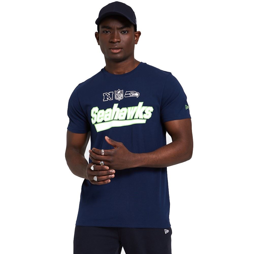 Seattle Seahawks NFL Wordmark T- Shirt New Era