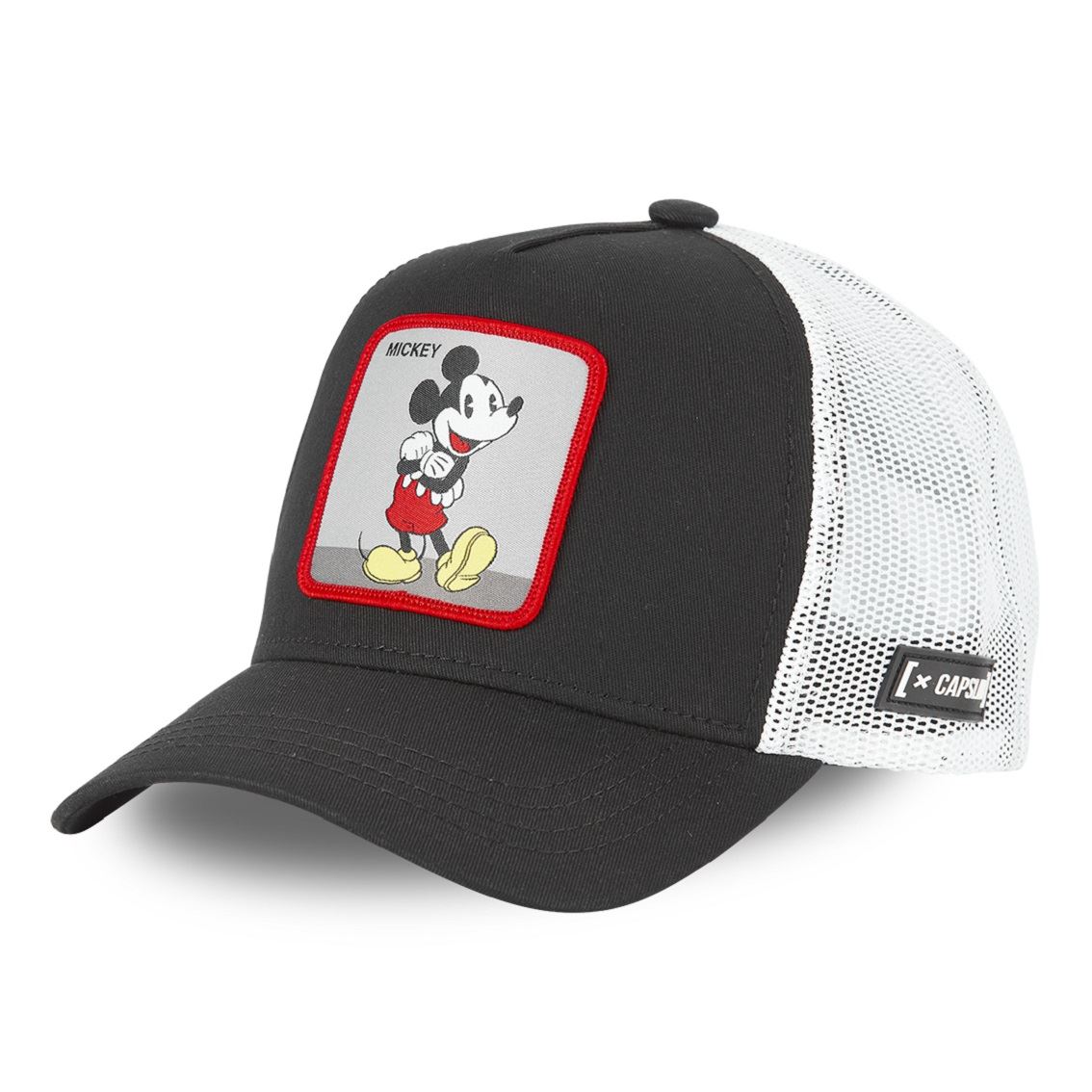 Mickey Mouse Walt Disney Black White Trucker Cap Capslab