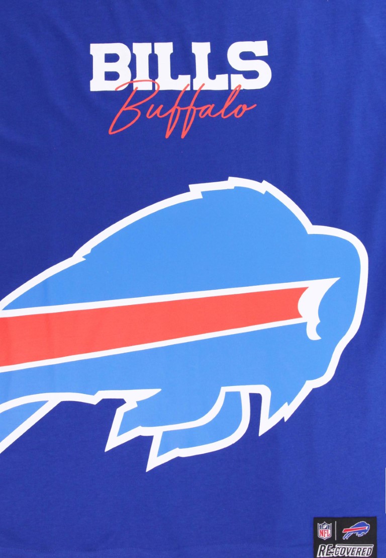  Buffalo Bills Cut and Sew Dunkelblau Oversized NFL T-Shirt  Recovered