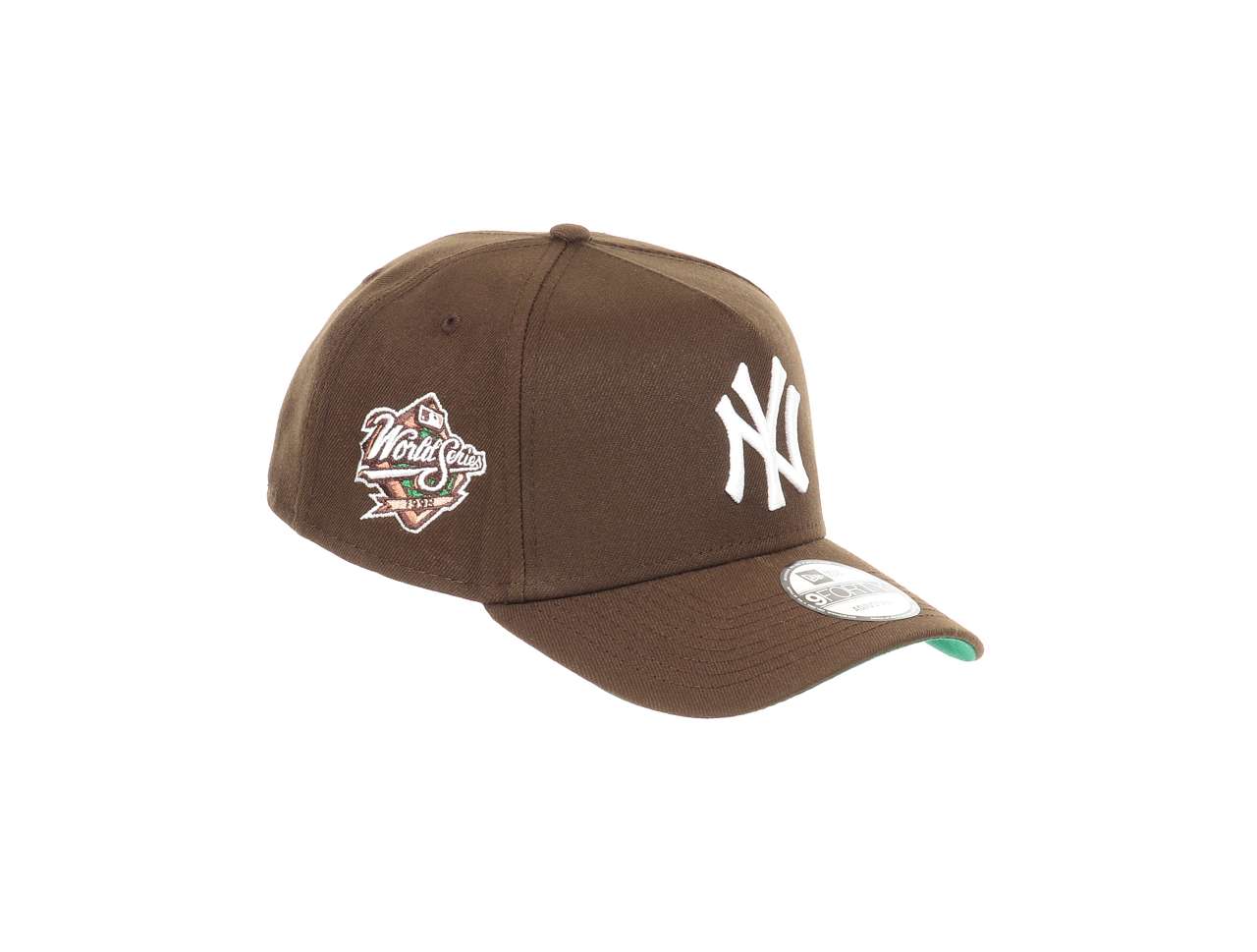 New York Yankees MLB World Series 1998 Sidepatch Walnut 9Forty A-Frame Snapback Cap New Era