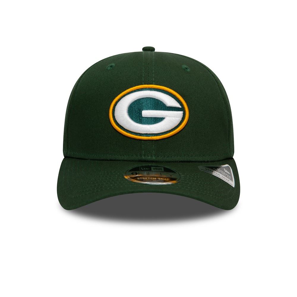 Green Bay Packers NFL Team Stretch 9Fifty Stretch Snapback Cap New Era