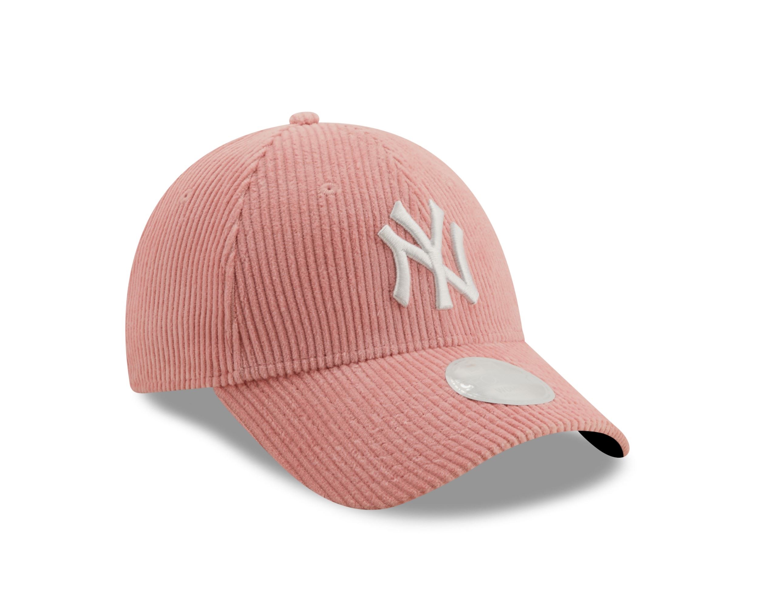 New York Yankees MLB Fashion Cord Pink 9Forty Adjustable Women Cap New Era