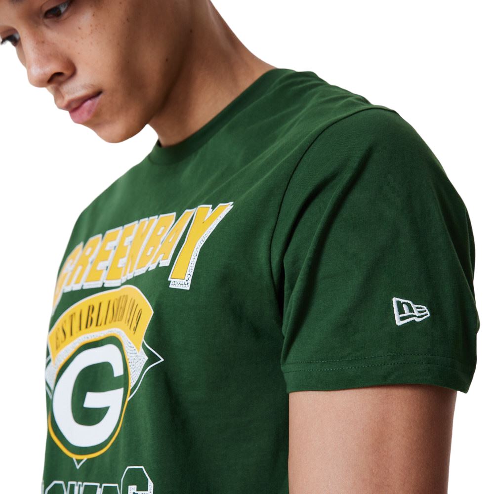 Green Bay Packers NFL Team Wordmark Green T-Shirt New Era
