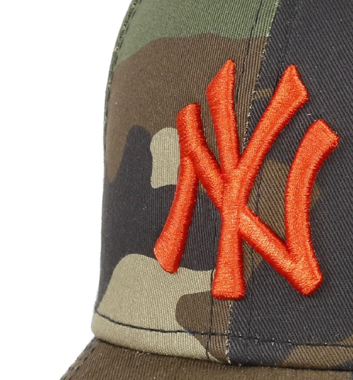 New York Yankees MLB Rear Logo Woodland Camo 9Forty Adjustable Cap New Era