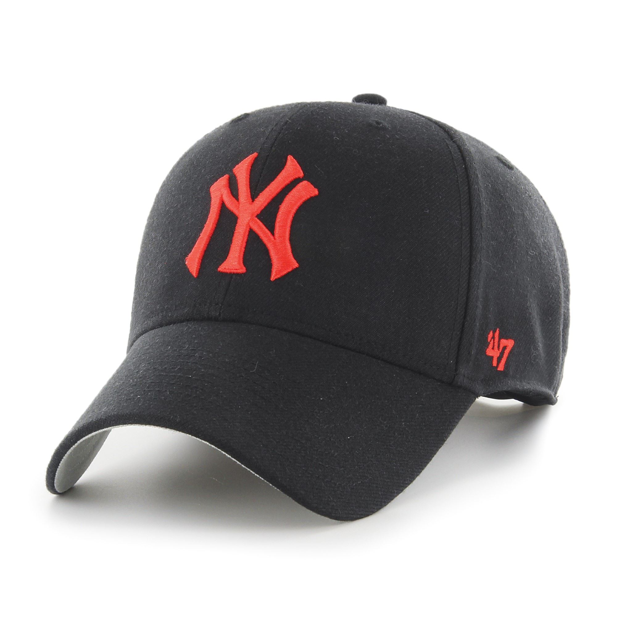 New York Yankees Black Red MLB Most Value P. Snapback Cap '47