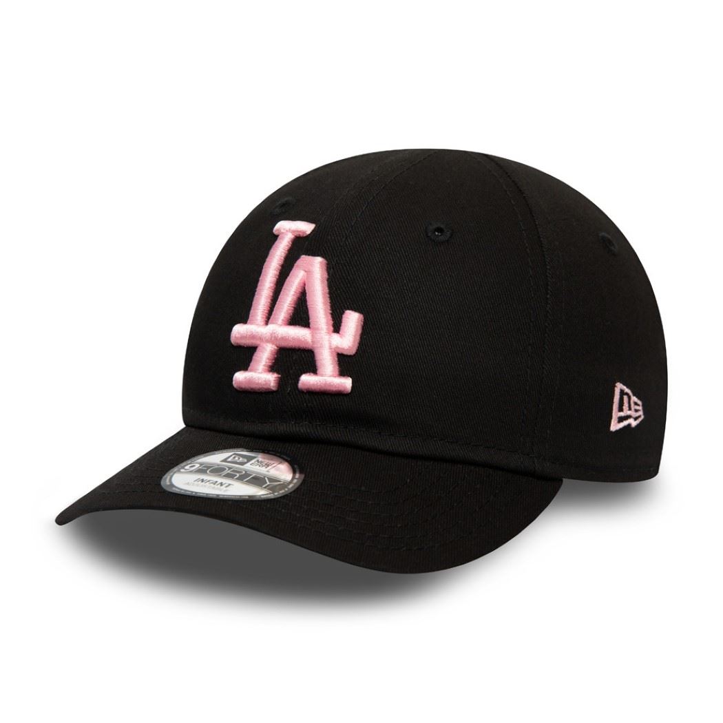 Los Angeles Dodgers League Essential Black 9Forty Adjustable Infant Cap New Era