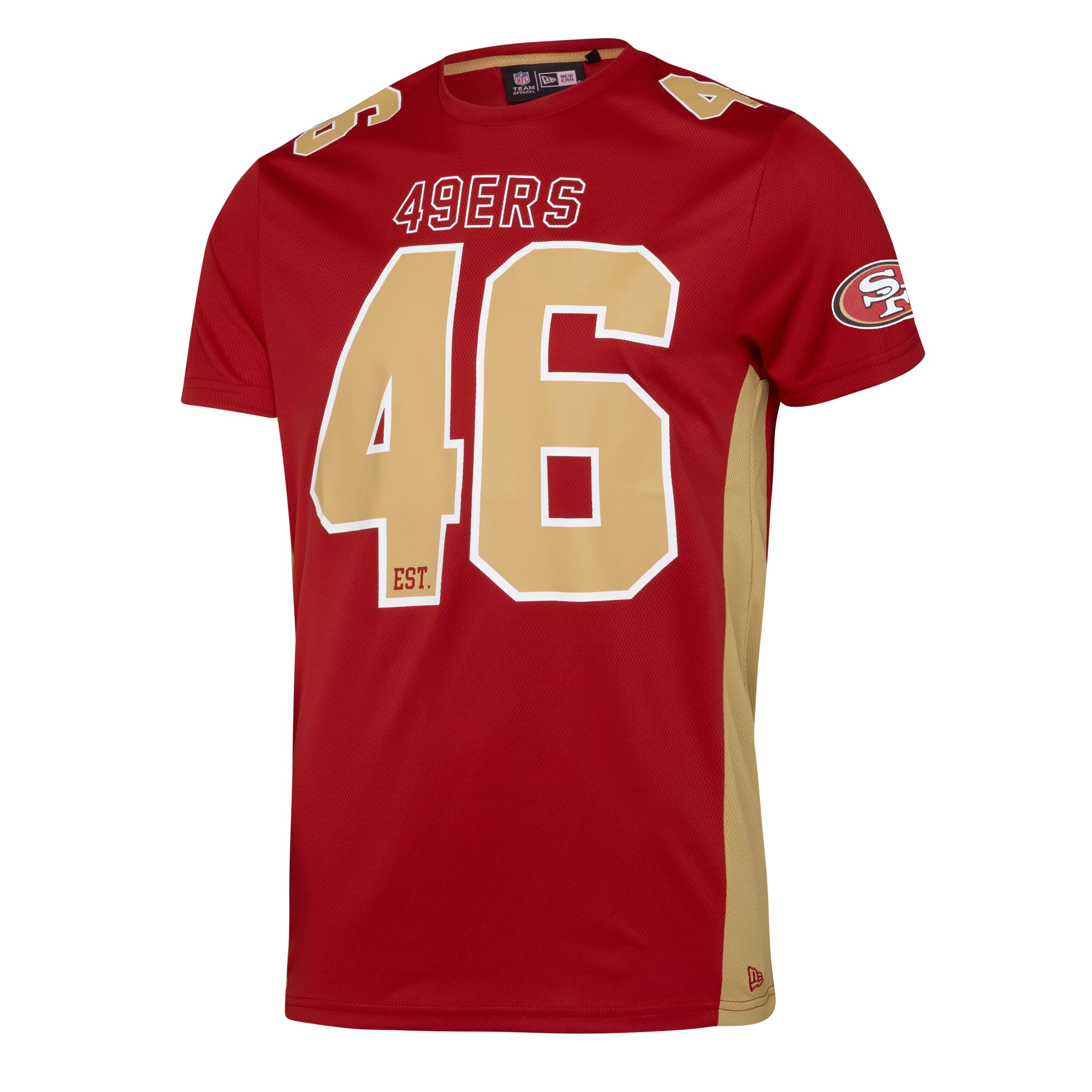 San Francisco 49ers NFL Established Number Mesh Tee Scarlet T-Shirt New Era