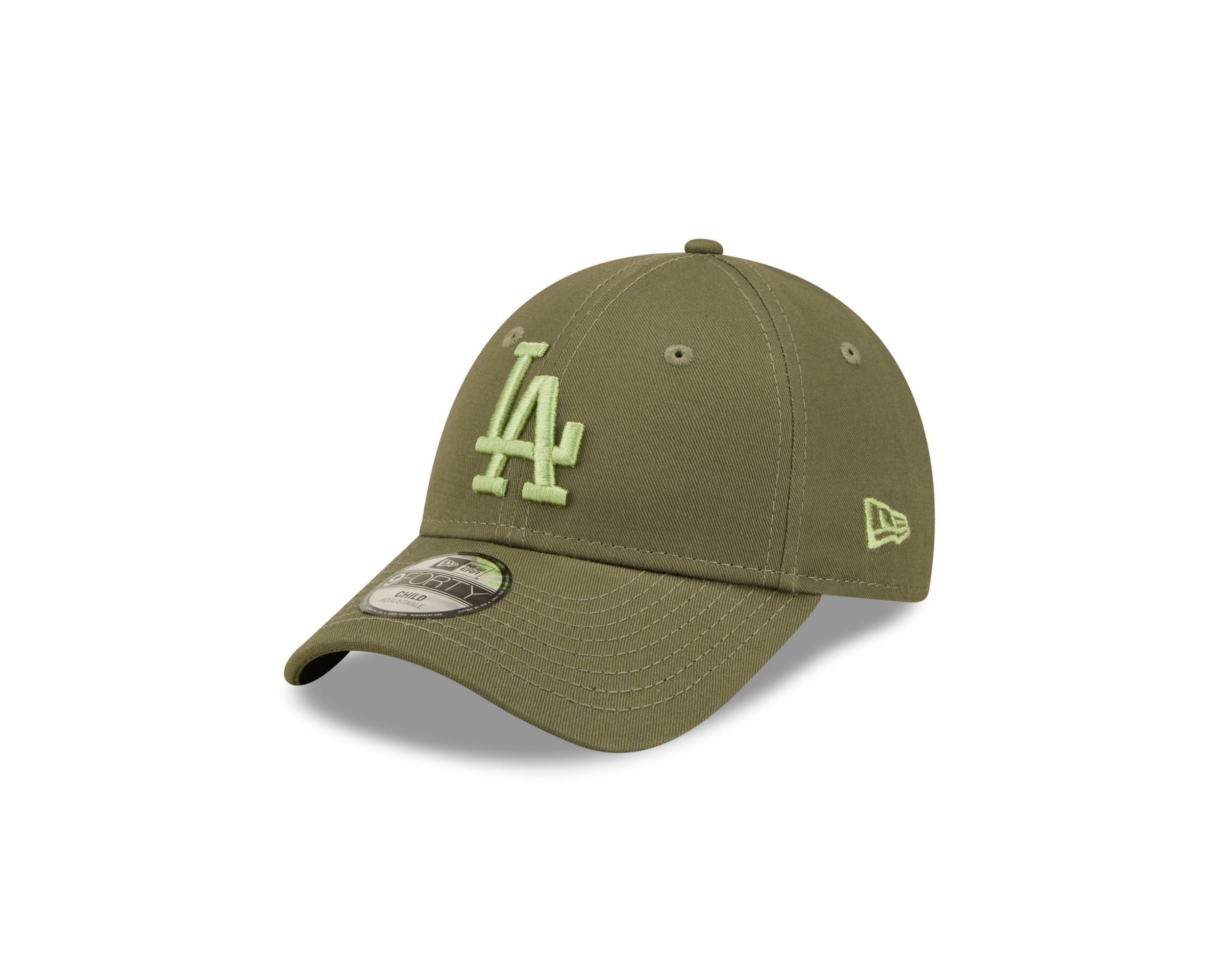 Los Angeles Dodgers MLB League Essential Olive 9Forty Adjustable Kids Cap New Era
