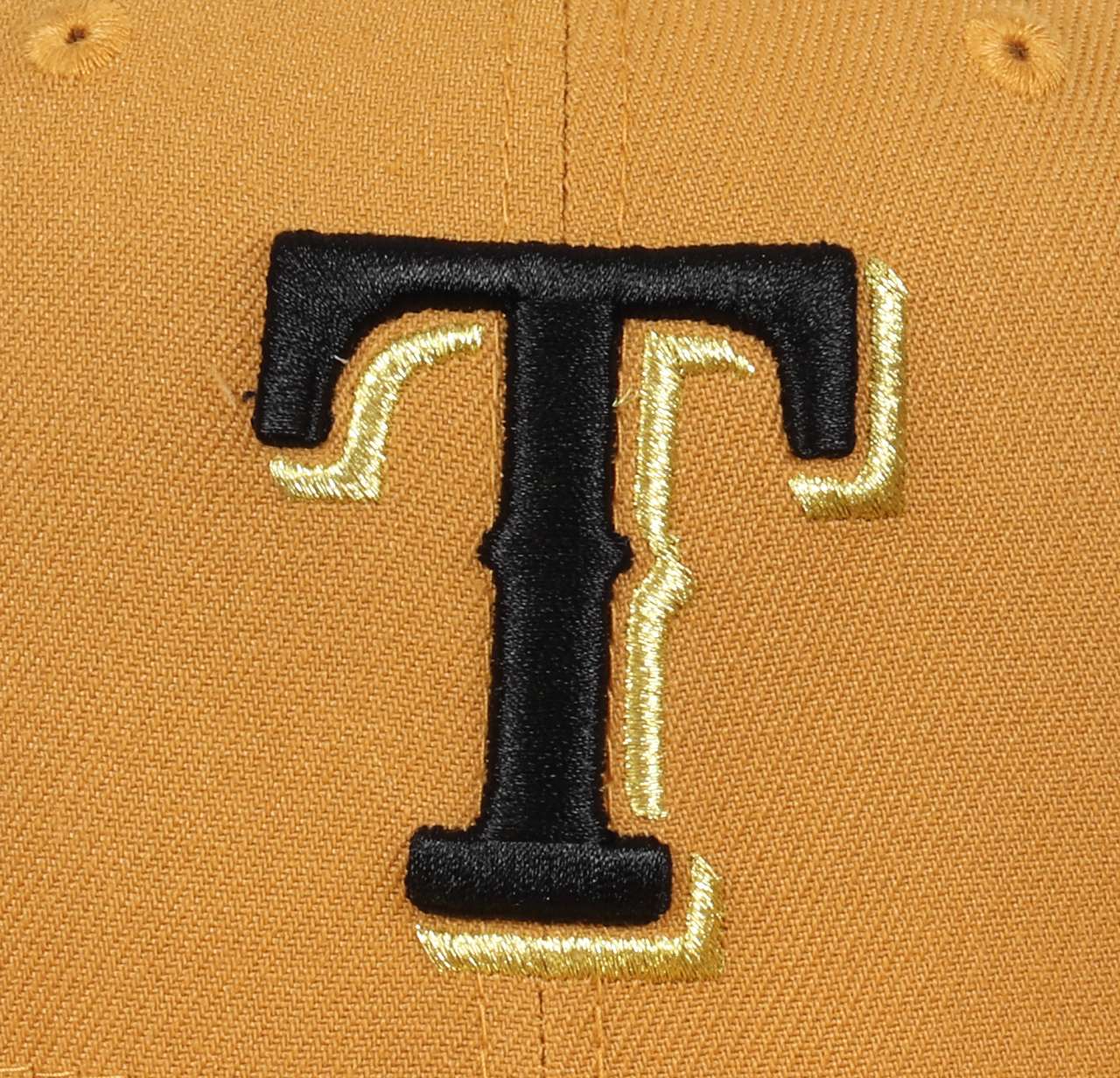 Texas Rangers MLB 40th Anniversary Sidepatch Pan Tan 59Fifty Basecap New Era