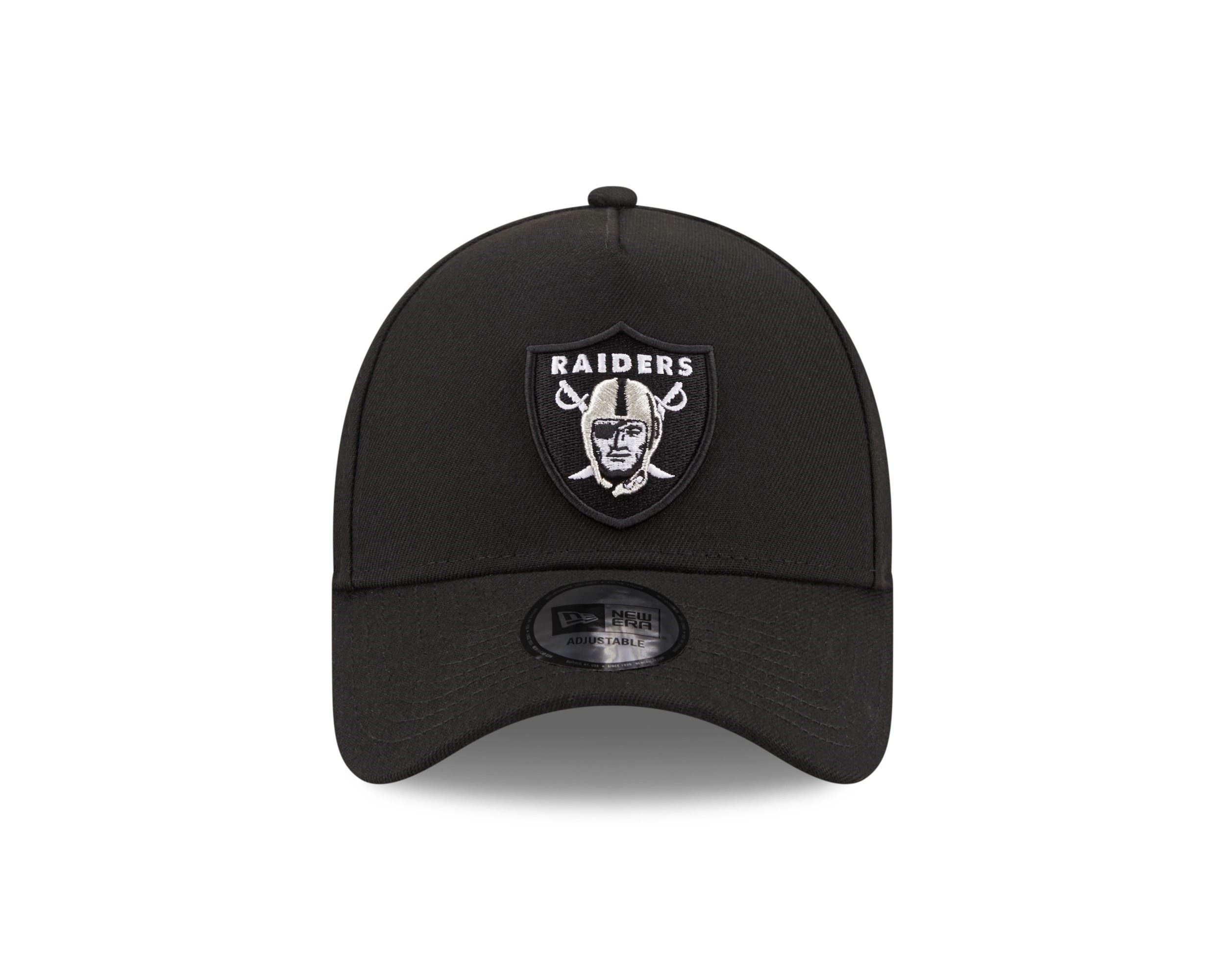 Las Vegas Raiders Black NFL Black and Gold 9Forty E-Frame Snapback Cap