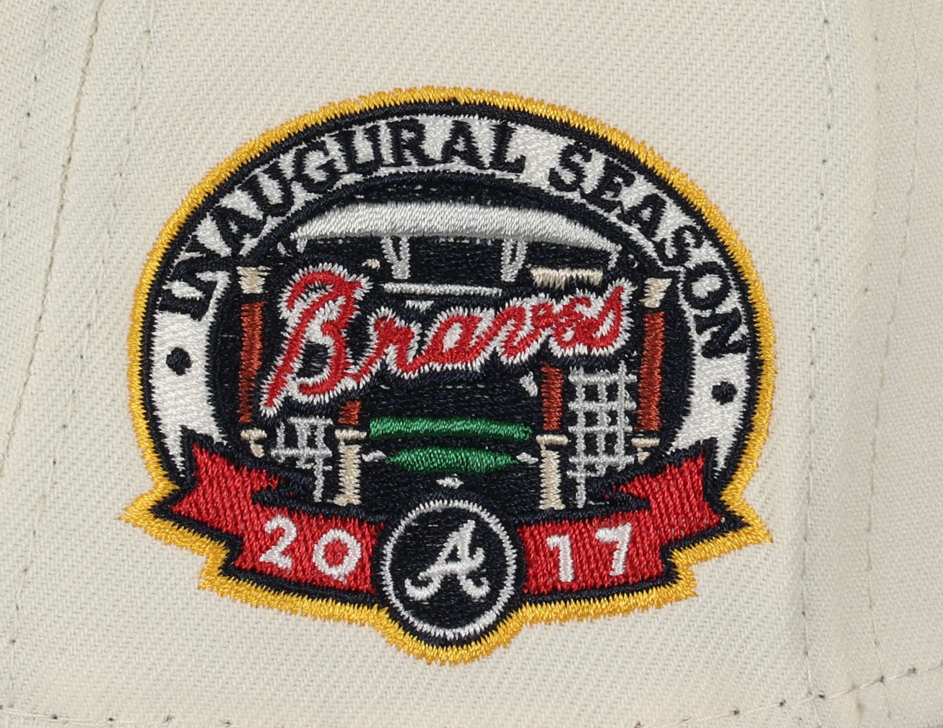 Atlanta Braves MLB Cooperstown Inaugural Season 2017 Sidepatch Chrome 59Fifty Basecap New Era
