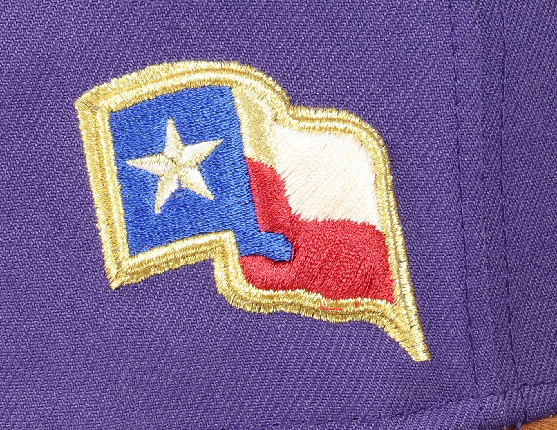 Texas Rangers Texas Flag Sidepatch Purple 59Fifty Basecap New Era
