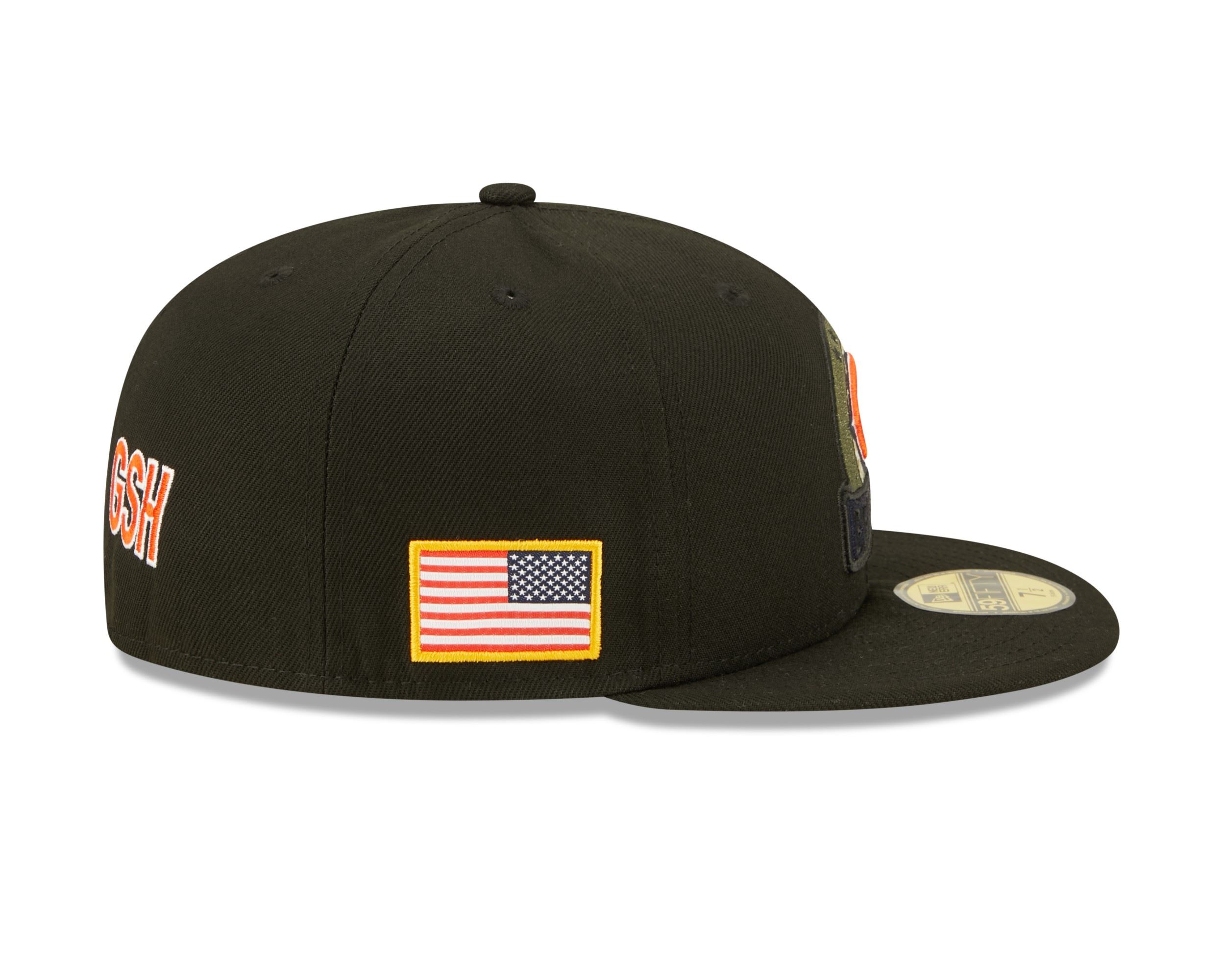 Chicago Bears NFL Salute to Service 2022 Black 59Fifty Basecap New Era