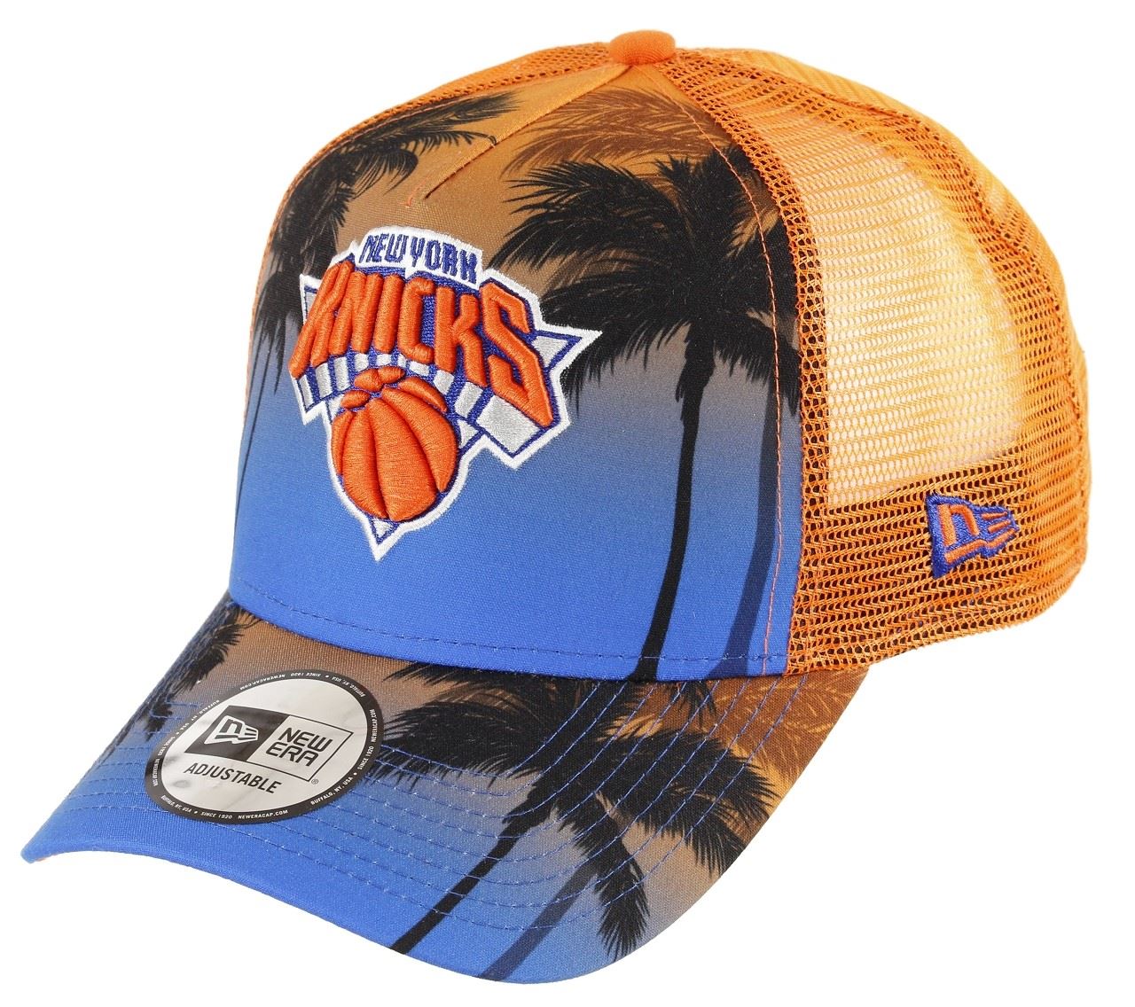 New York Knicks NBA Palm A-Frame Trucker Cap New Era