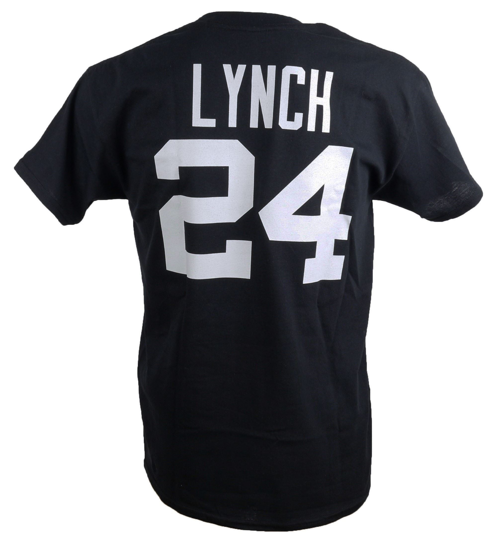 Las Vegas Raiders Name and Number Lynch 24 T-Shirt Fanatics