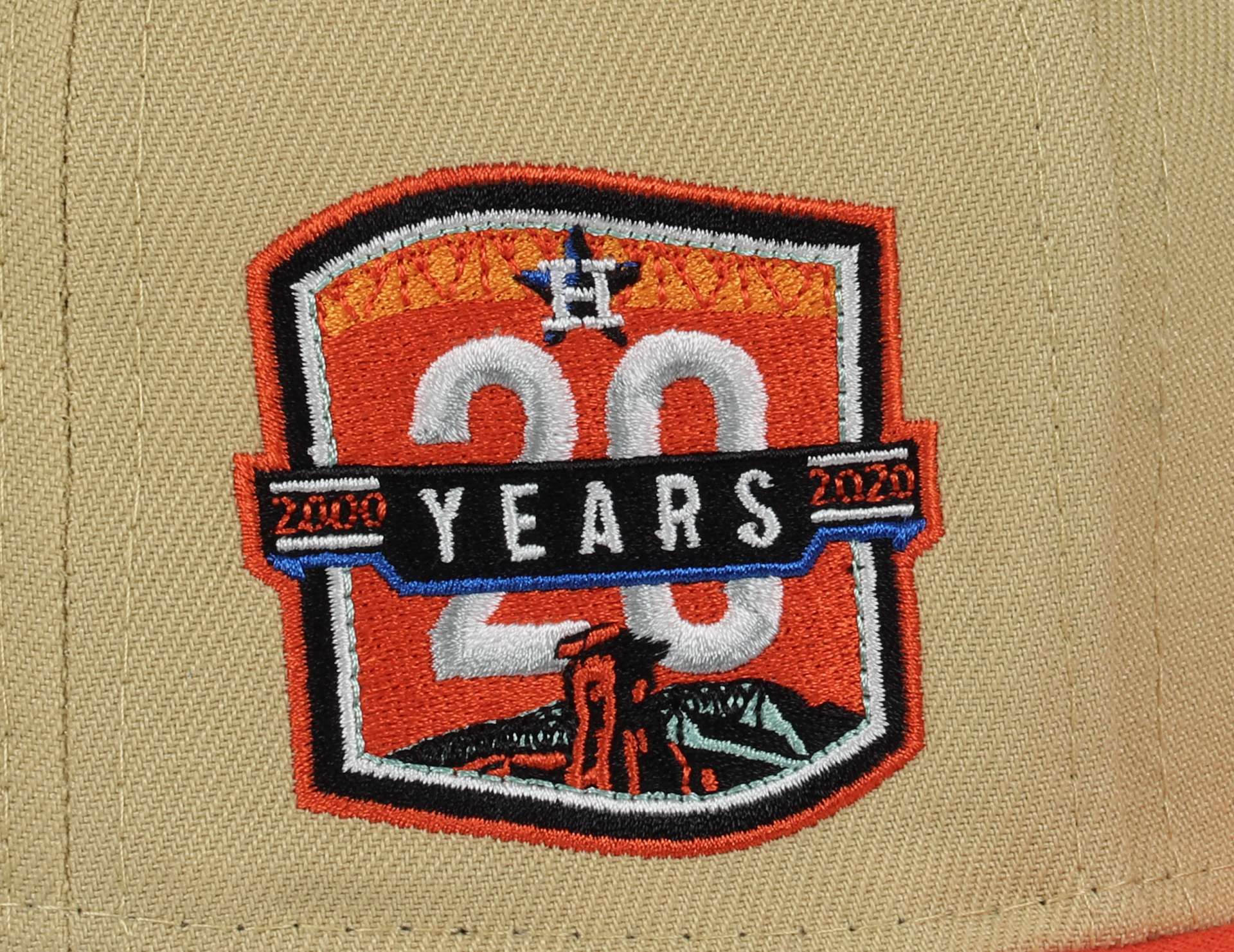 Houston Astros MLB Cooperstown 20 Years Sidepatch Beige Orange59Fifty Basecap New Era