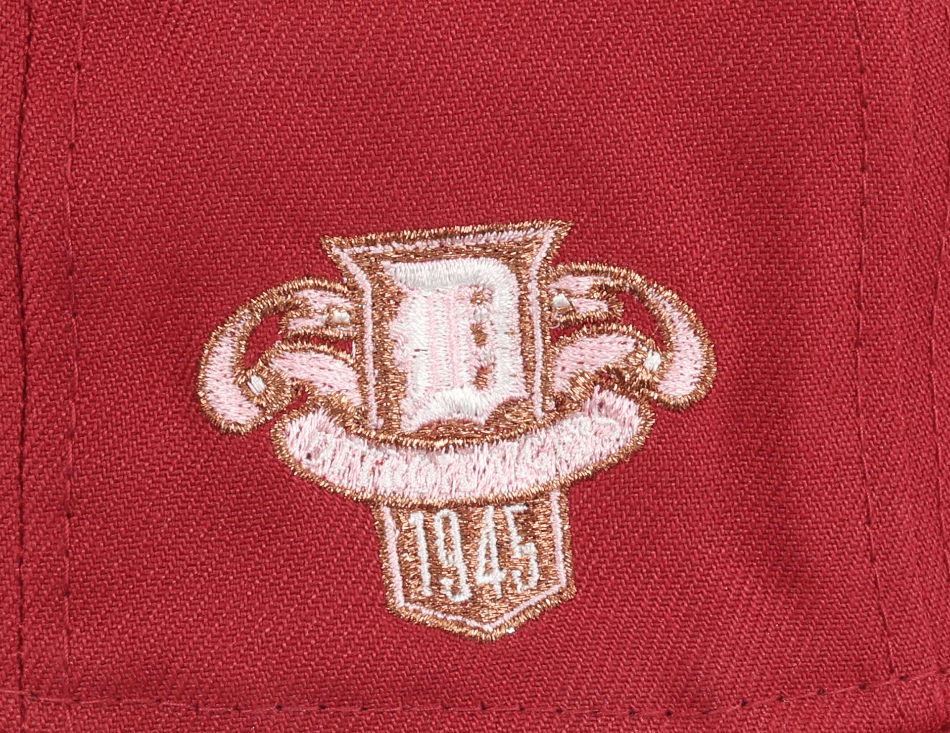 Detroit Tigers MLB Cooperstown American League Title 1945 Sidepatch Pinot Red 59Fifty Basecap New Era