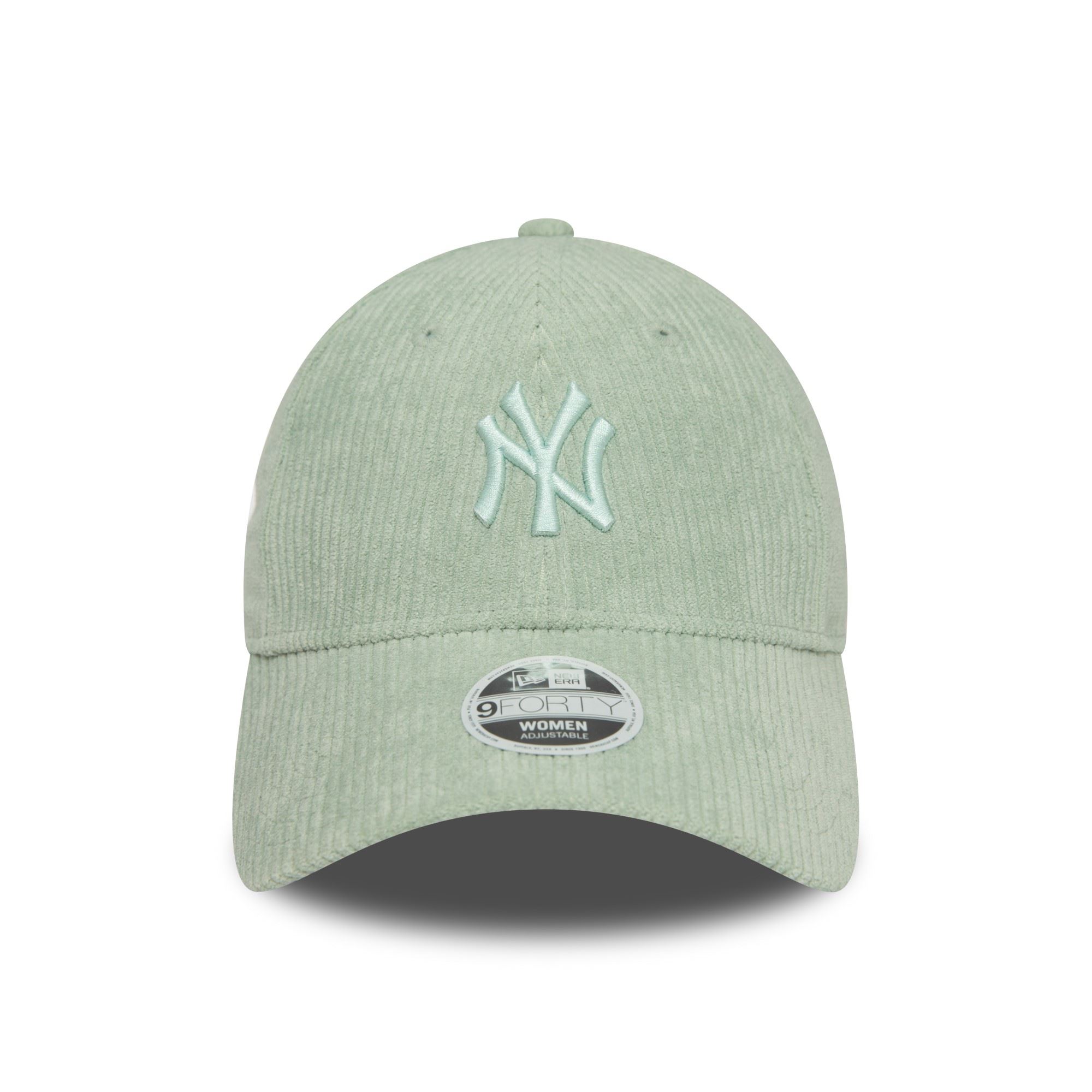 New York Yankees MLB Summer Cord Hellgrün 9Forty Verstellbare Damen Cap New Era