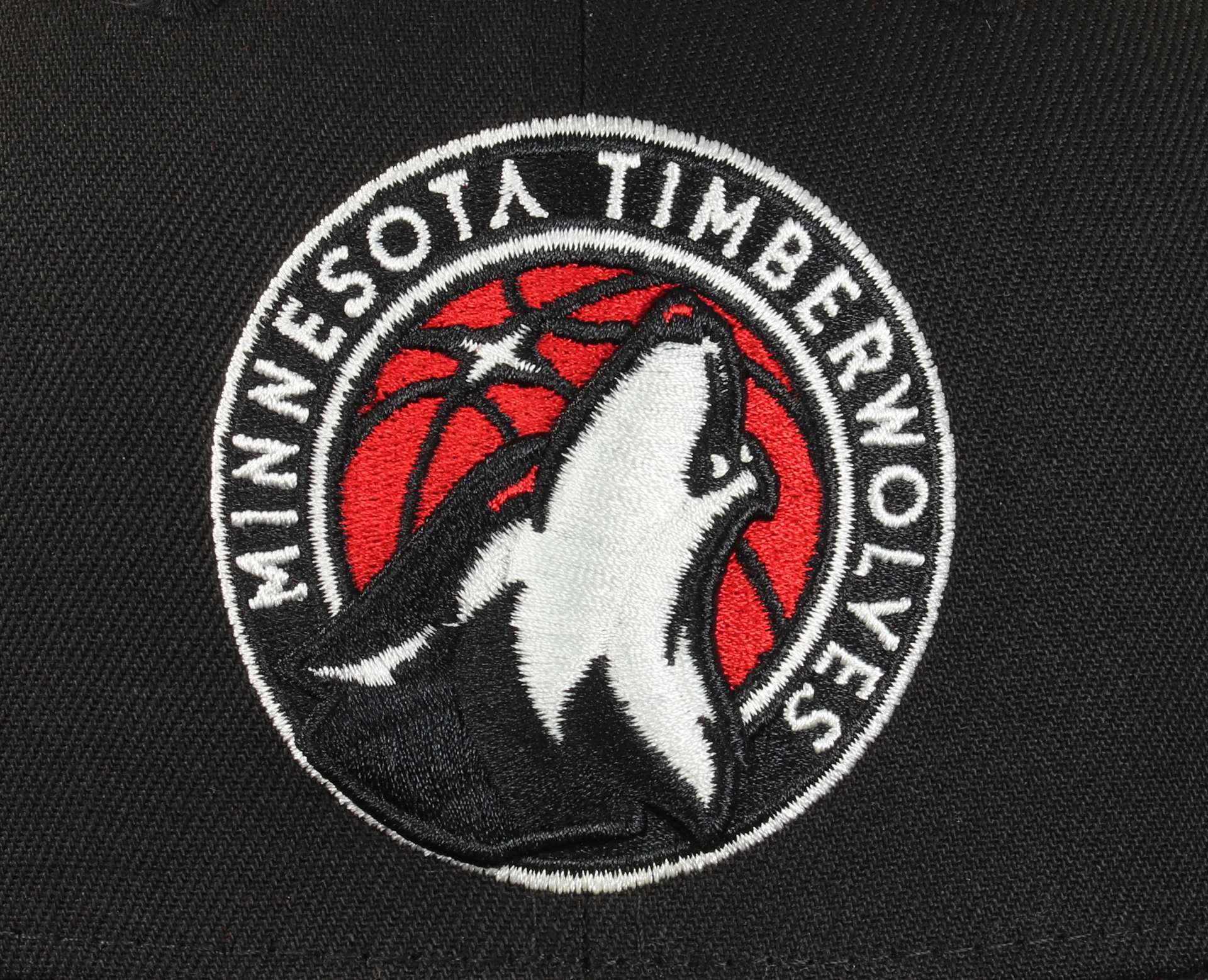 Minnesota Timberwolves NBA Black Red 59Fifty Basecap New Era